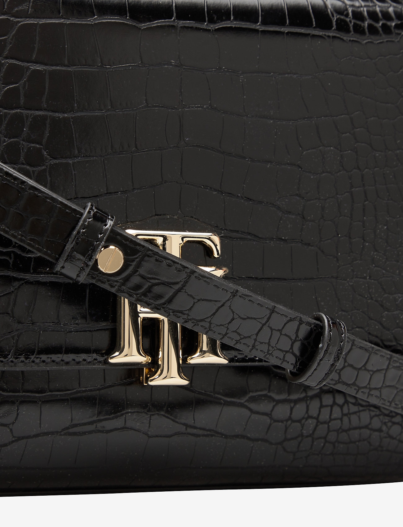 Tommy Hilfiger - TH LOCK SATCHEL CROCO - black croco - 3
