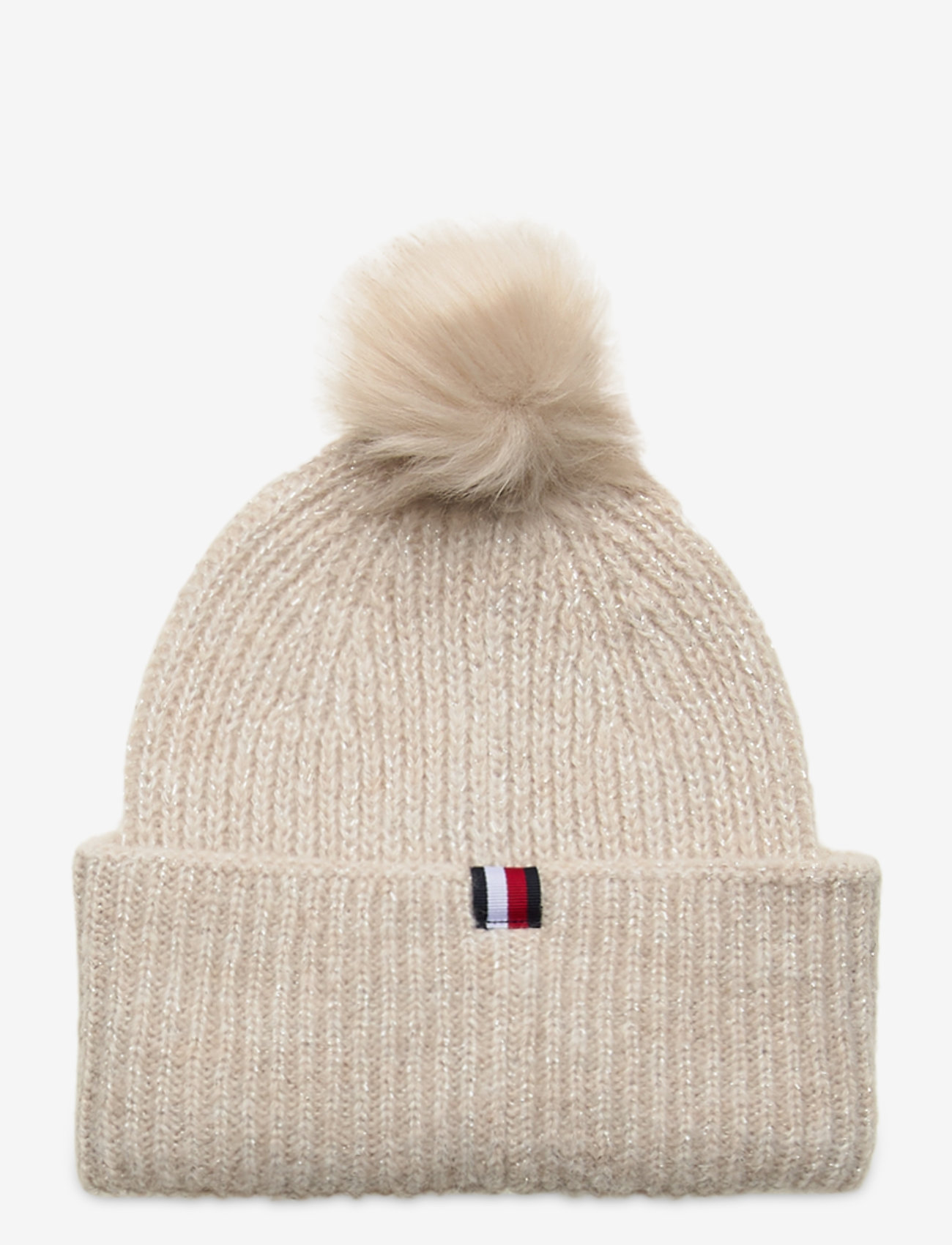TH EFFORTLESS POM POM BEANIE - OATMEAL