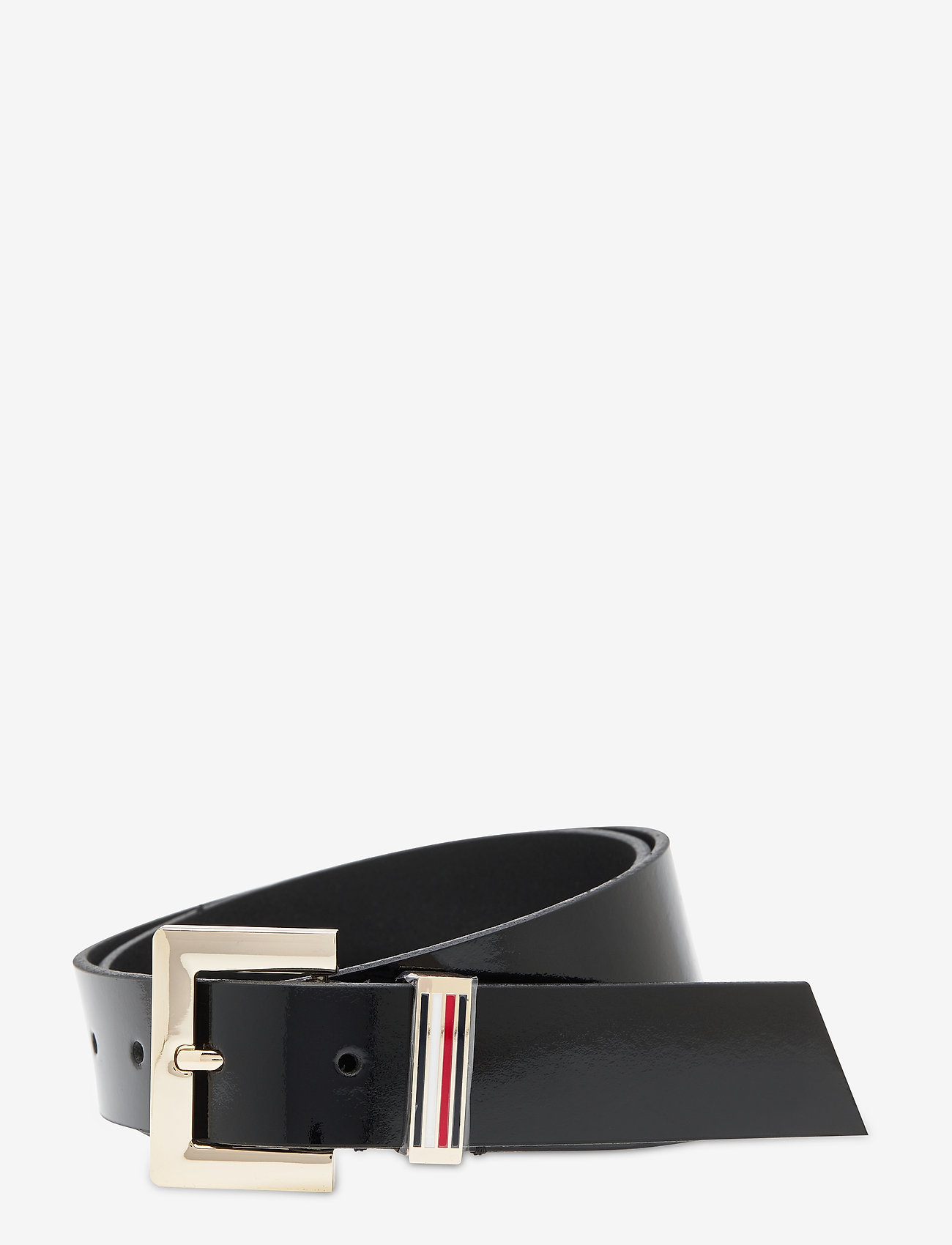 Tommy Hilfiger - TH SQUARE BELT 3.0 PATENT - black - 0