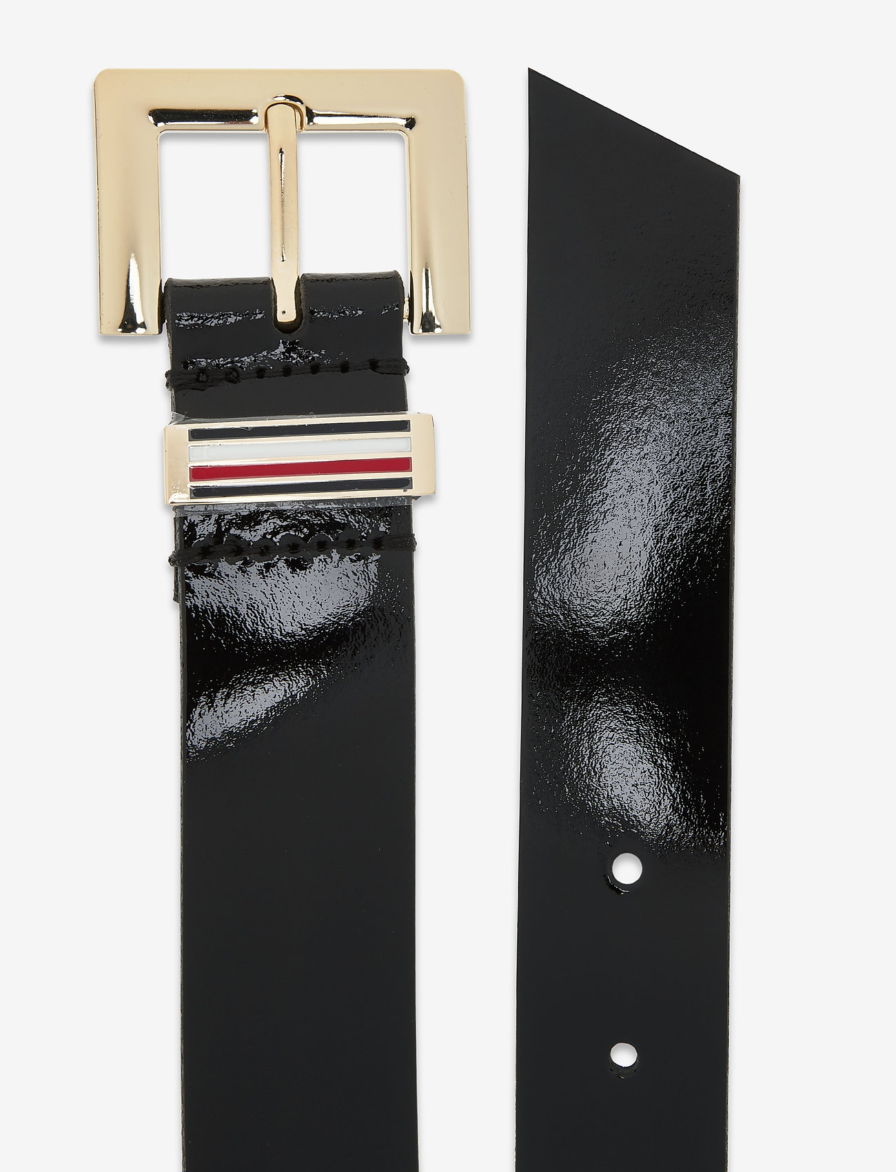 Tommy Hilfiger - TH SQUARE BELT 3.0 PATENT - black - 1