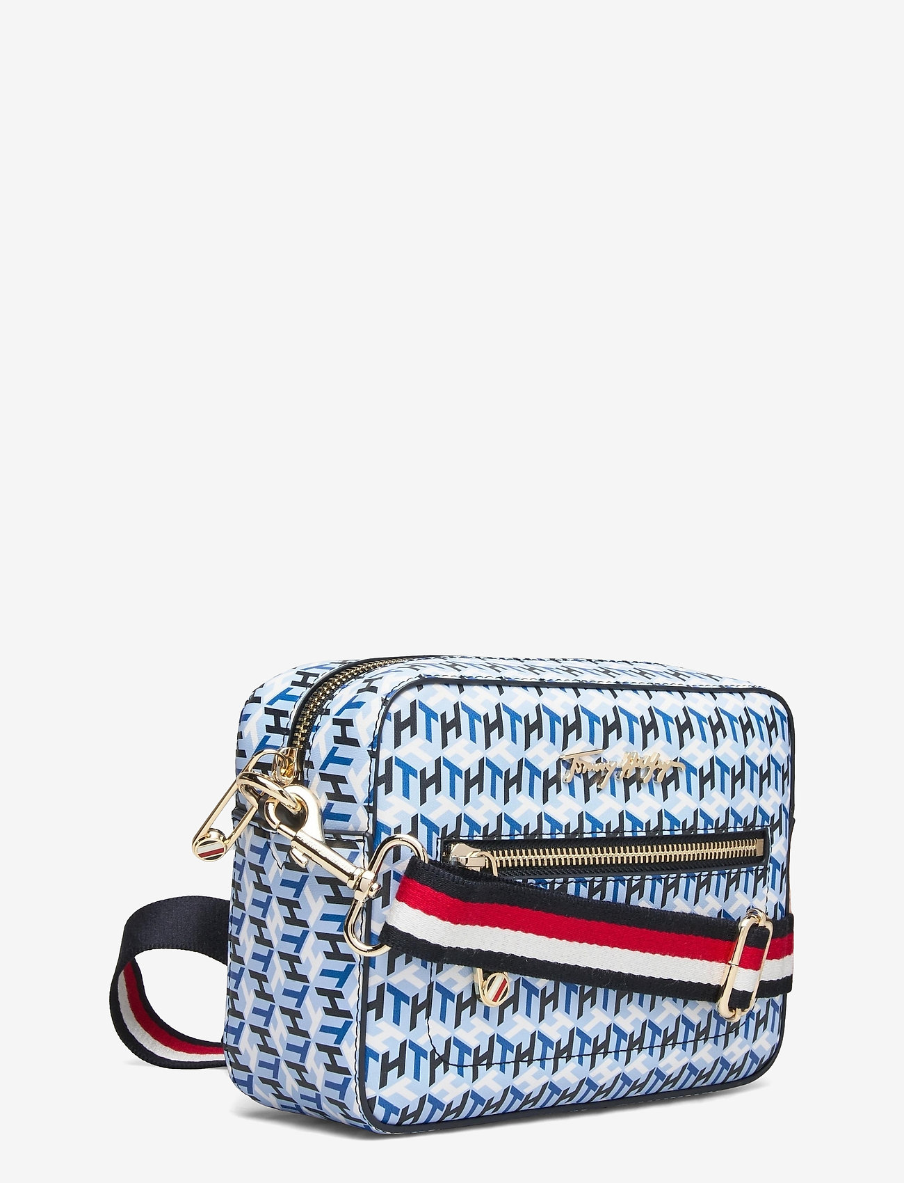 Tommy Hilfiger - ICONIC TOMMY CAMERA BAG MONOGRAM - bio blue - 2