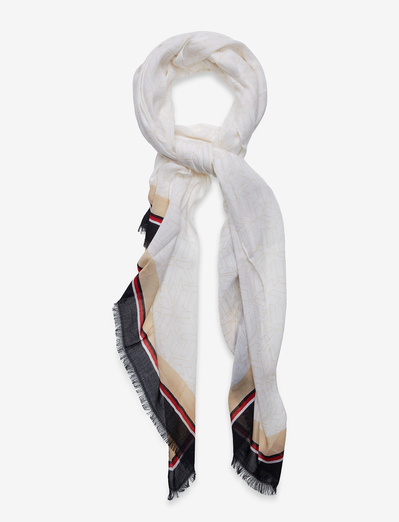 OUTLINE MONOGRAM SCARF - CARAVAN