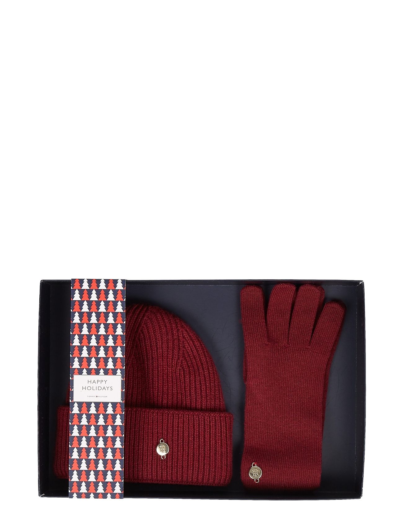Tommy Hilfiger Elevated Beanie Gloves Gp (Rouge), 594.41 kr | af designer | Booztlet.com