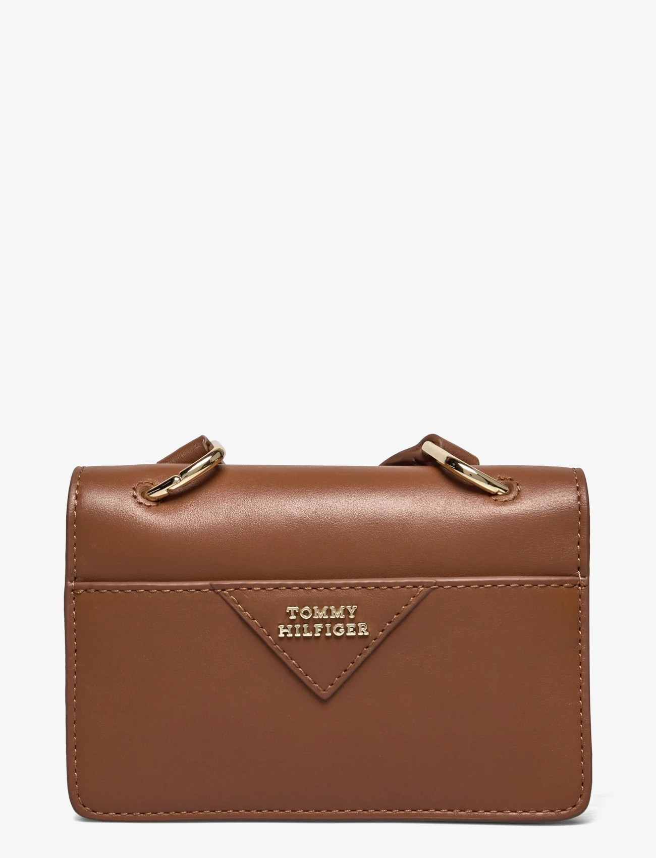 Tommy Hilfiger - PUSHLOCK LEATHER MN CROSSOVER CO - birthday gifts - cognac - 1