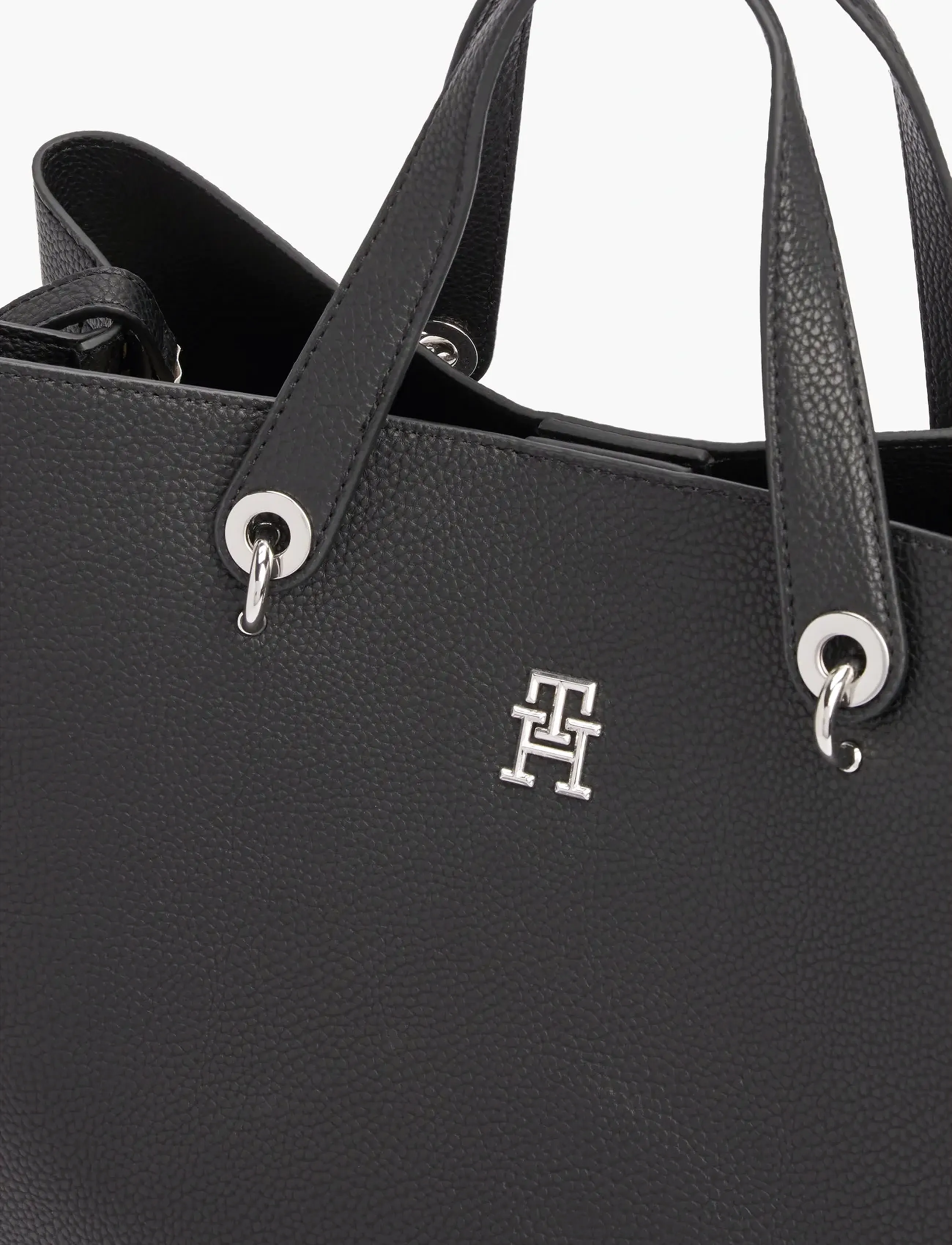 Tommy Hilfiger - TH EMBLEM SATCHEL - prezenty urodzinowe - black - 4