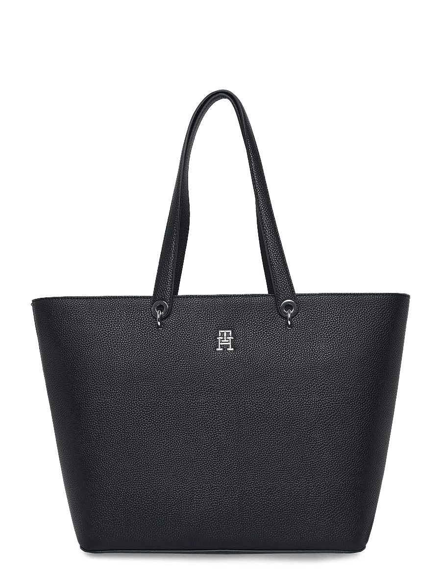 Tommy Hilfiger - TH EMBLEM TOTE - ostukotid - black - 0