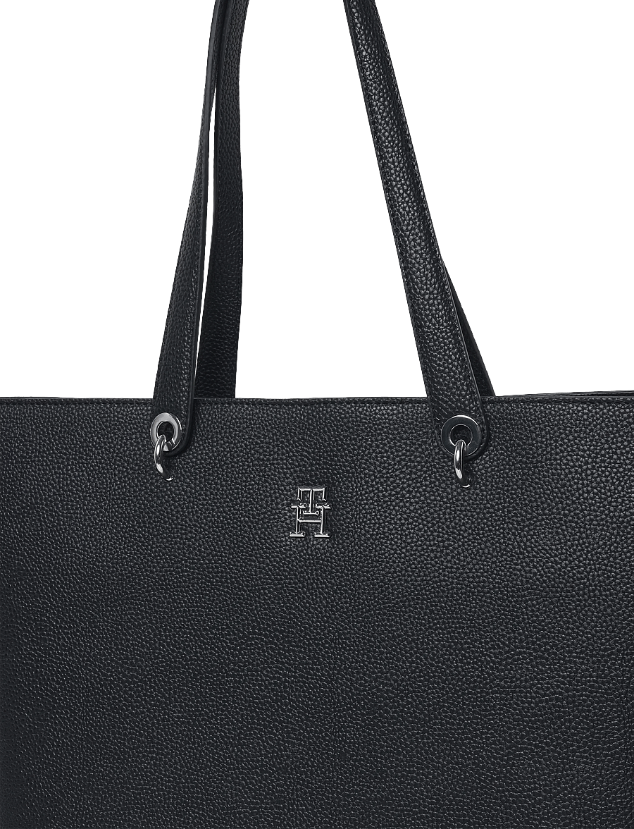 Tommy Hilfiger - TH EMBLEM TOTE - ostukotid - black - 2
