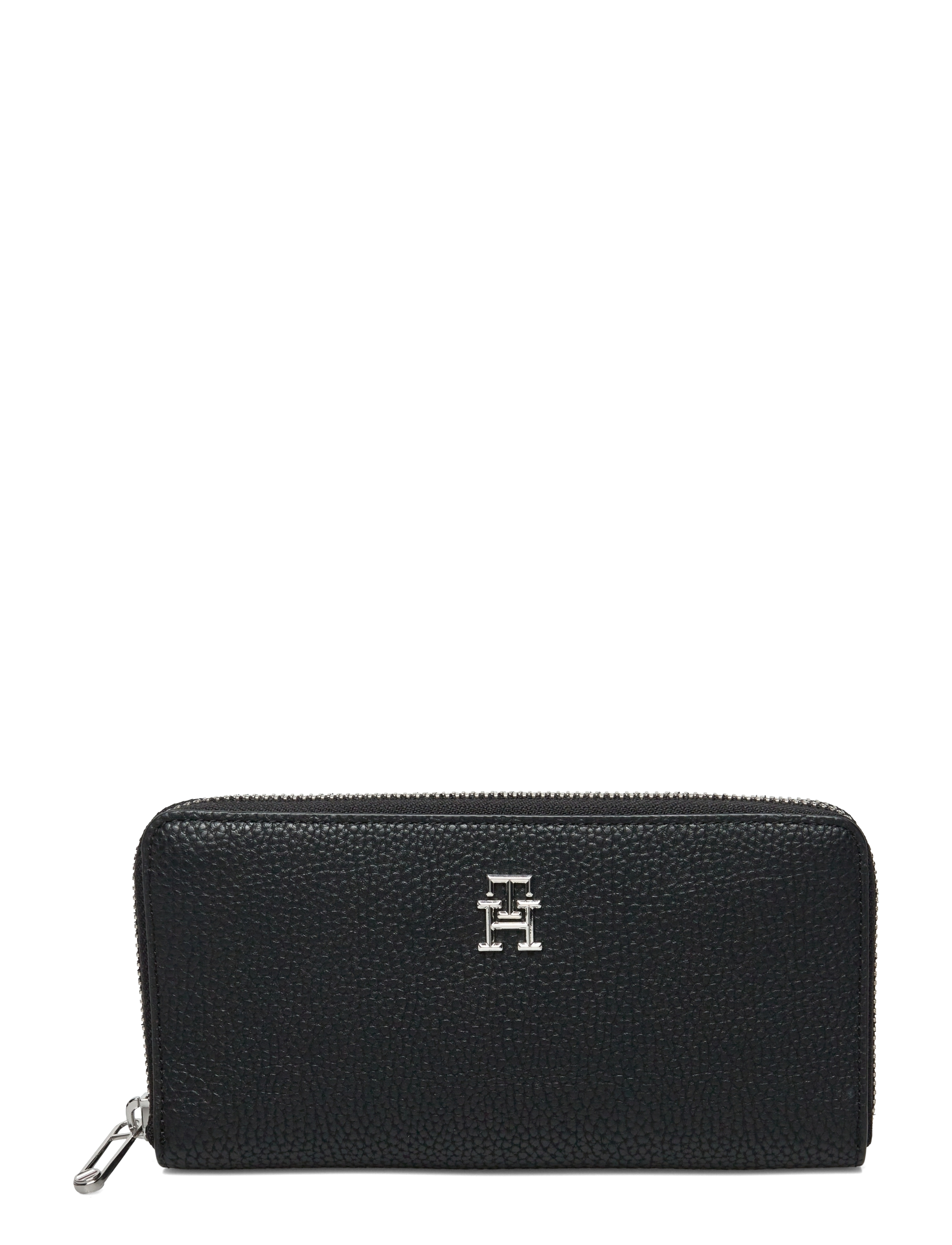 Tommy Hilfiger TH EMBLEM LARGE ZA - Väskor - BLACK / black