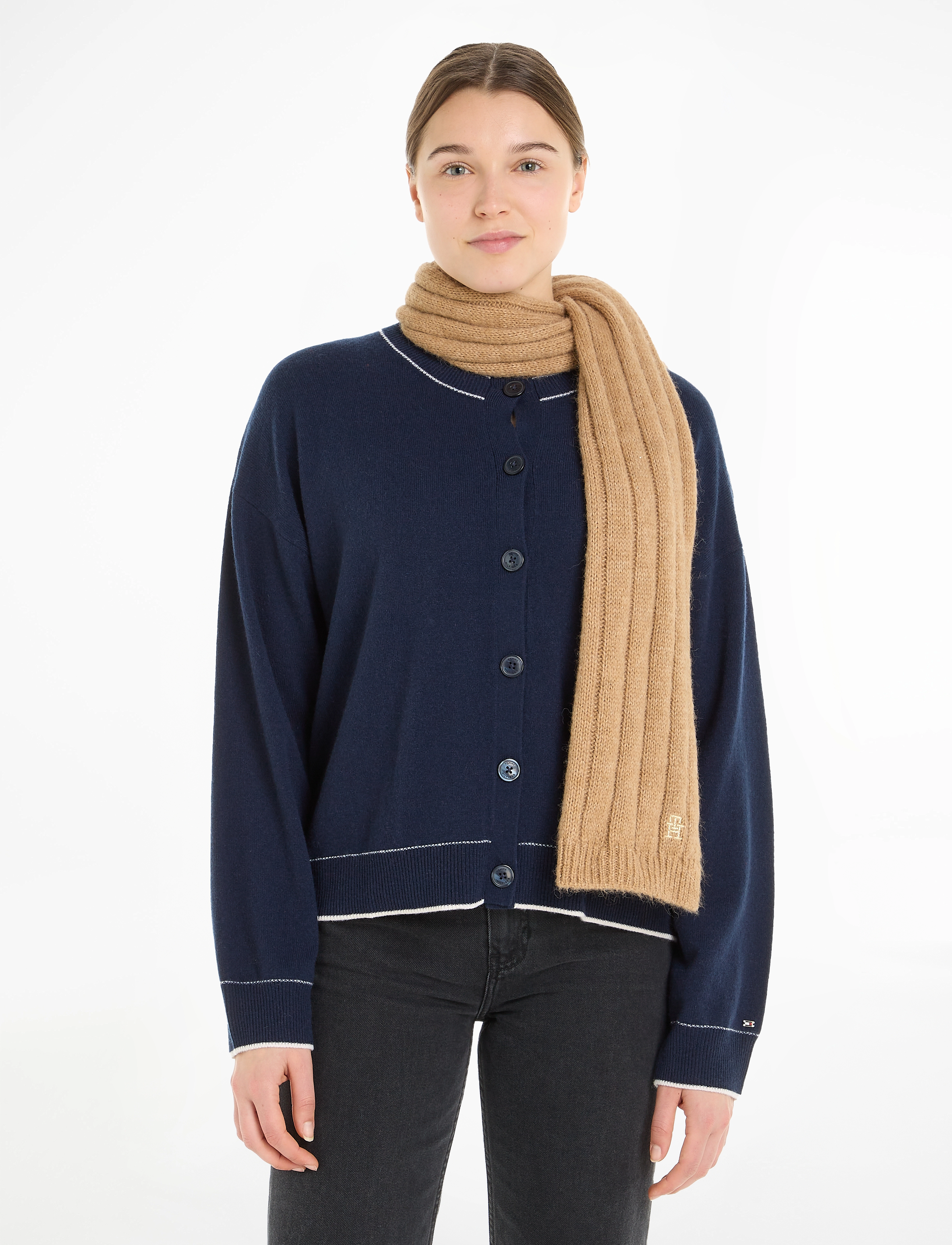 Tommy Hilfiger - TH TIMELESS SCARF - classic khaki - 1