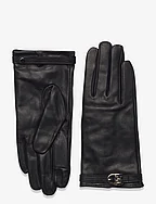 TH EVENING LEATHER GLOVES - BLACK