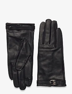 TH EVENING LEATHER GLOVES, Tommy Hilfiger