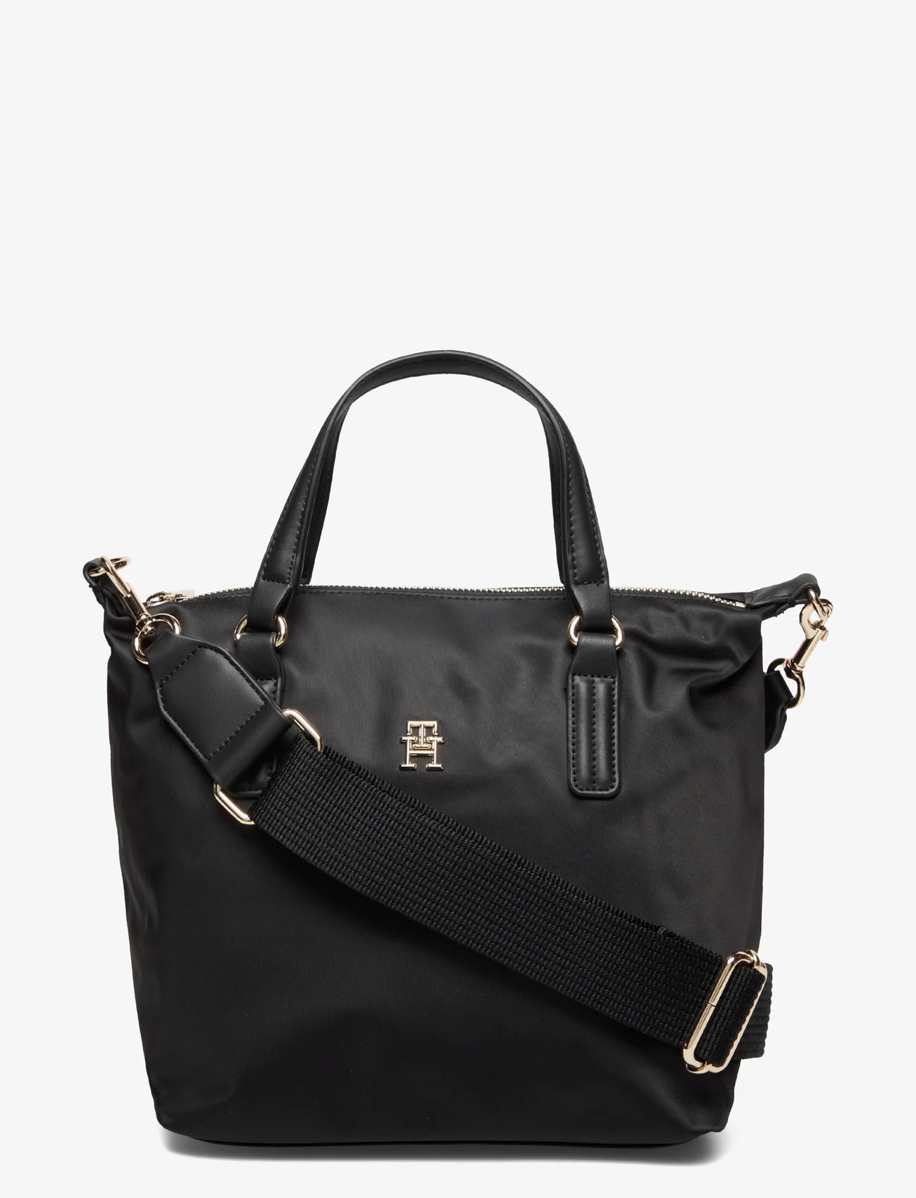 Tommy Hilfiger - POPPY TH SMALL TOTE - torby tote - black - 1