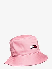 Tommy Hilfiger - TJW ELONGATED FLAG BUCKET HAT - najniższe ceny - tickled pink - 0