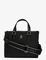 Tommy Hilfiger - TH MONOTYPE MINI TOTE - juhlamuotia outlet-hintaan - black - 0