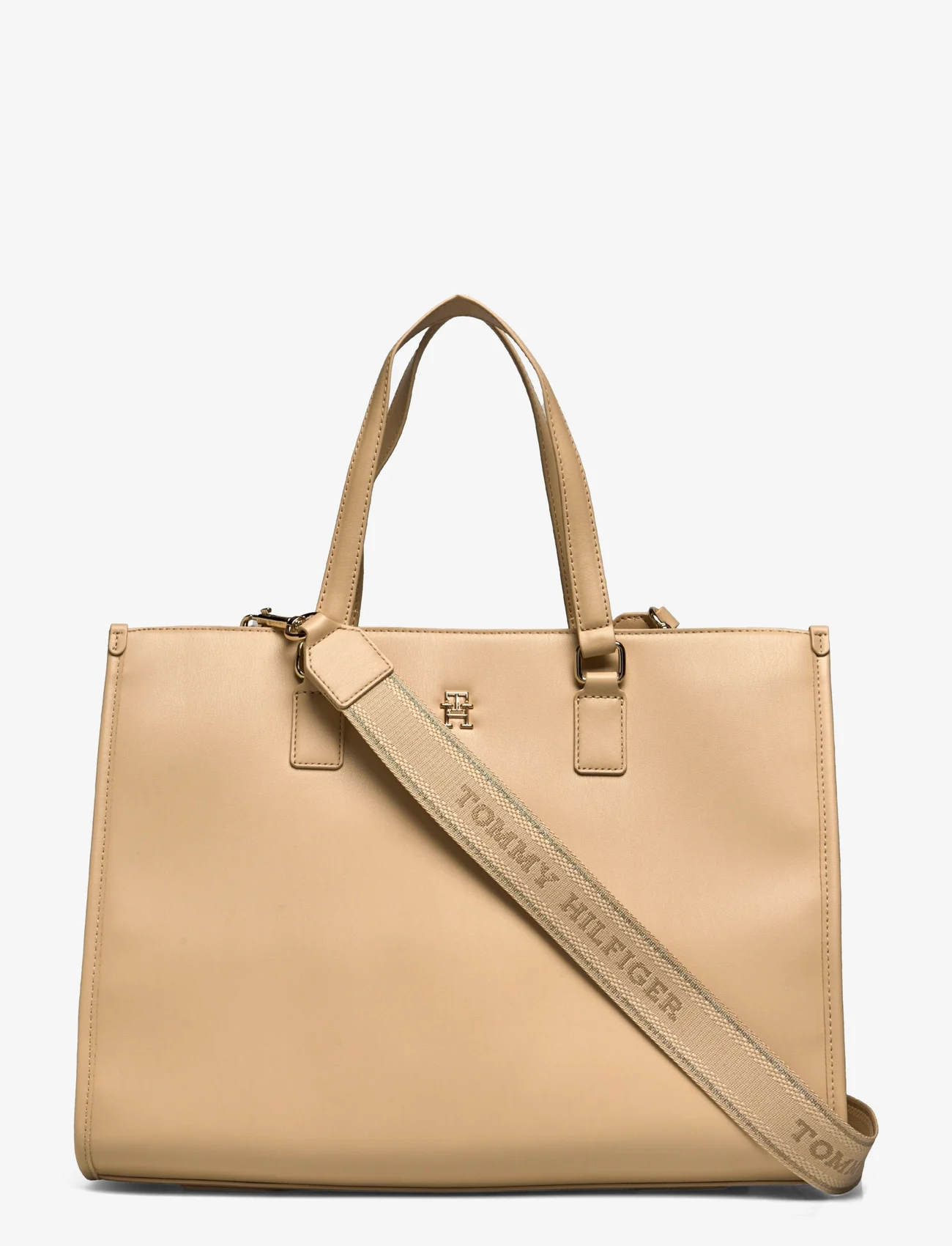 Tommy Hilfiger - TH MONOTYPE TOTE - torby tote - harvest wheat - 0
