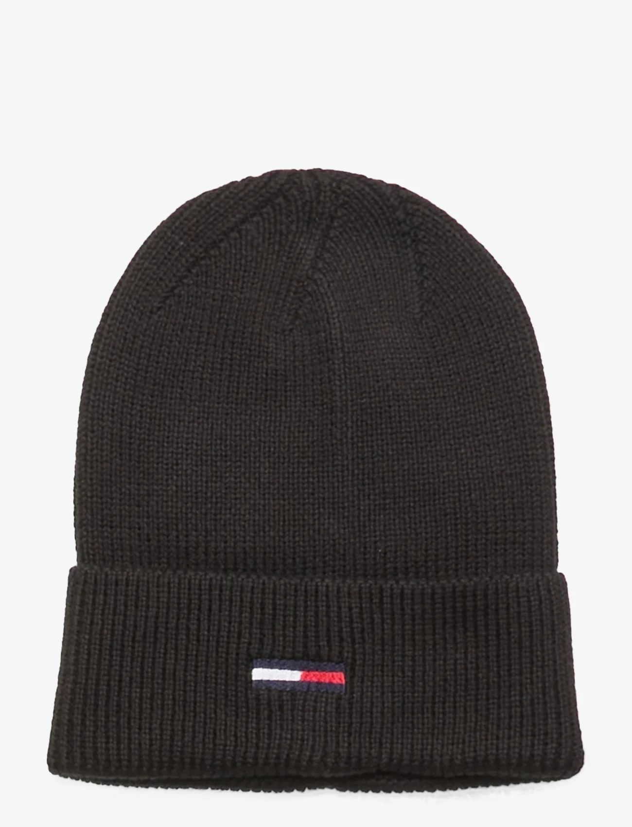 Tommy Hilfiger - TJW ELONGATED FLAG BEANIE - lowest prices - black - 0