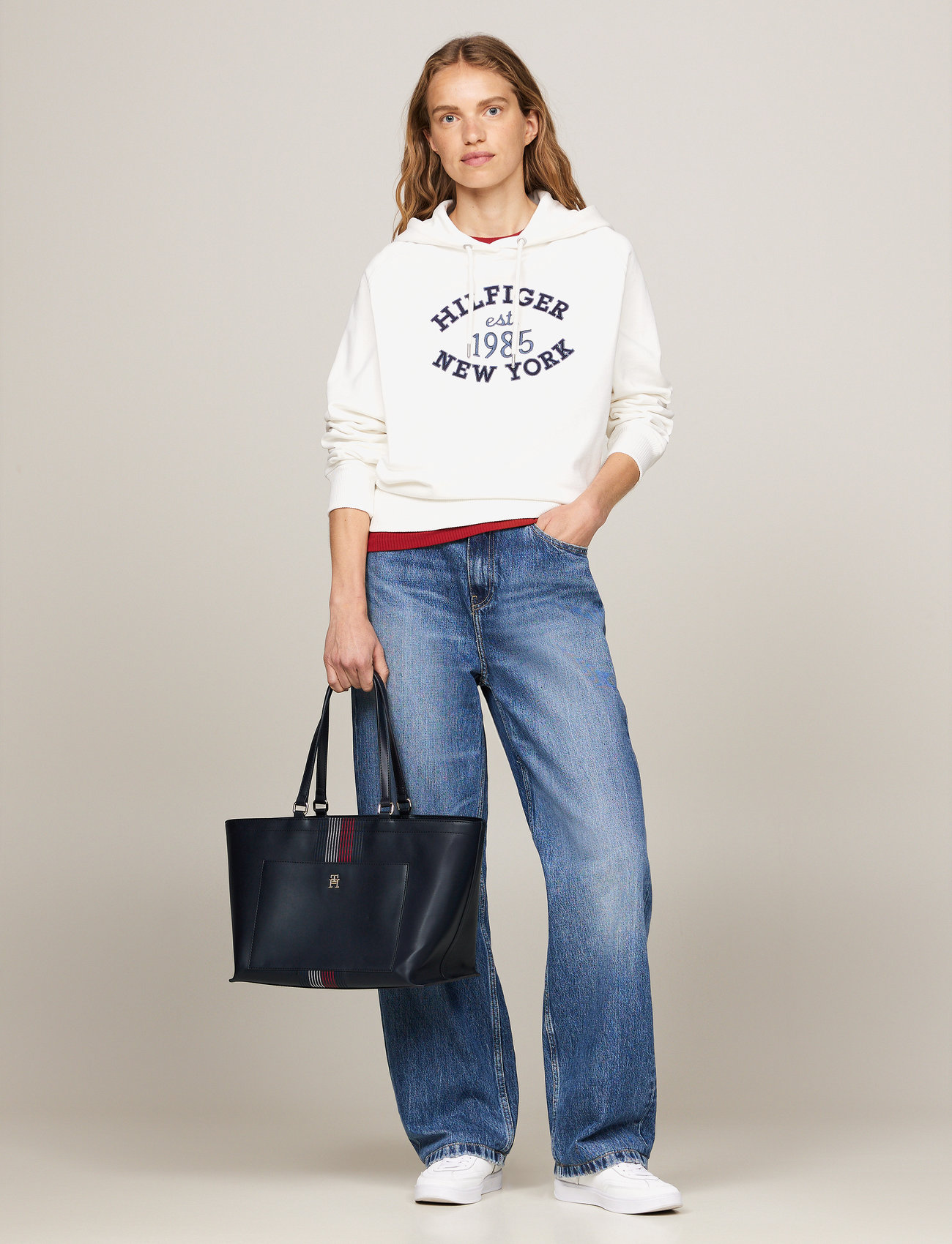 Tommy Hilfiger - TH DISTINCT TOTE CORP - space blue - 1