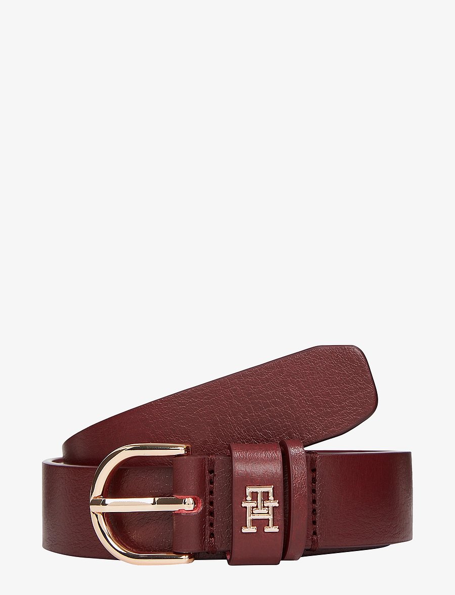 Tommy Hilfiger - ESSENTIAL EFFORTLESS 2.5 GO - läderskärp - oxblood - 0