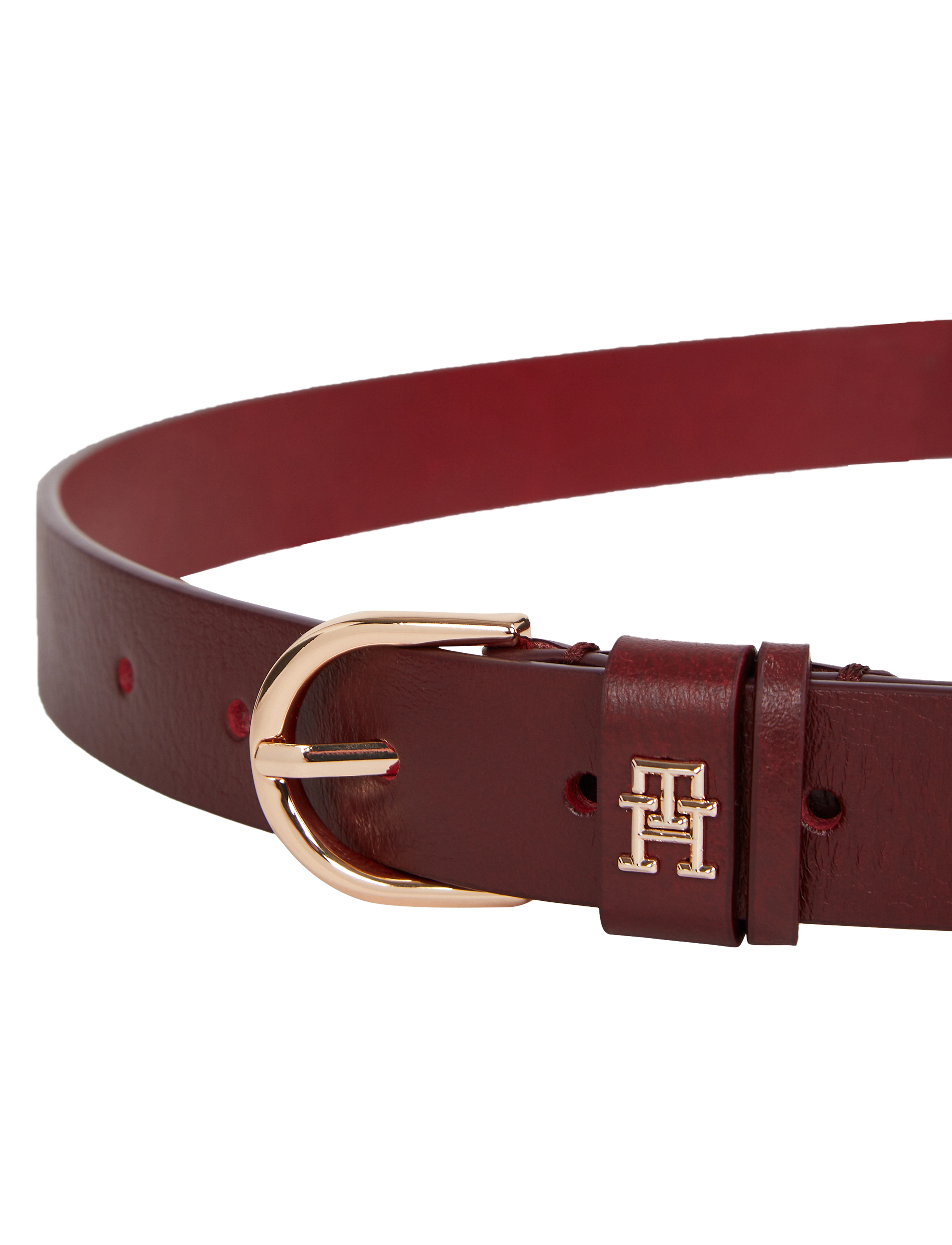 Tommy Hilfiger - ESSENTIAL EFFORTLESS 2.5 GO - läderskärp - oxblood - 1