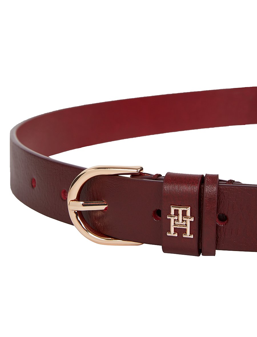 Tommy Hilfiger - ESSENTIAL EFFORTLESS 2.5 GO - läderskärp - oxblood - 1