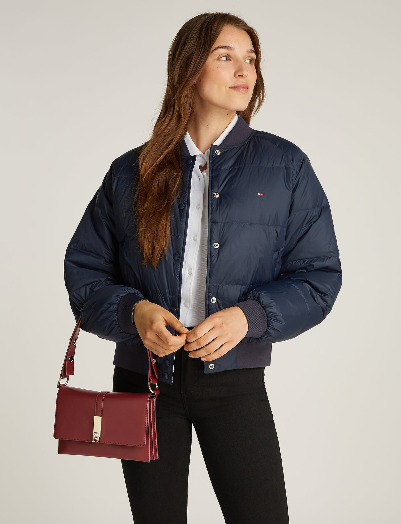 Tommy Hilfiger - TH HERITAGE SHOULDER BAG - erilised sündmused - raspberry truffle - 0