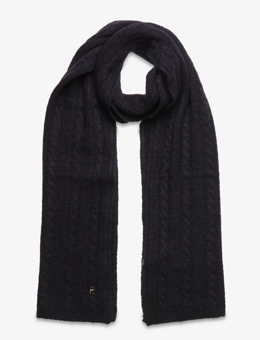 Tommy Hilfiger - TH TIMELESS SCARF CABLE - halsdukar - space blue - 0