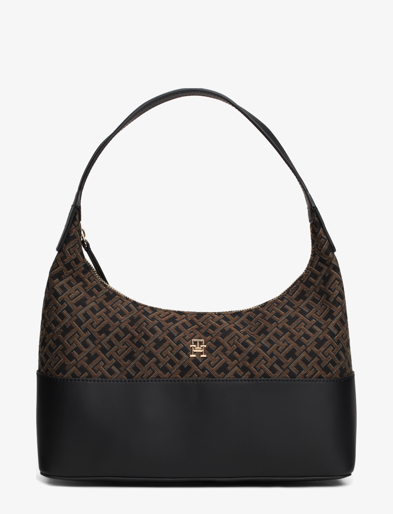 Tommy Hilfiger - TH JACQUARD SHOULDER BAG - black - 1