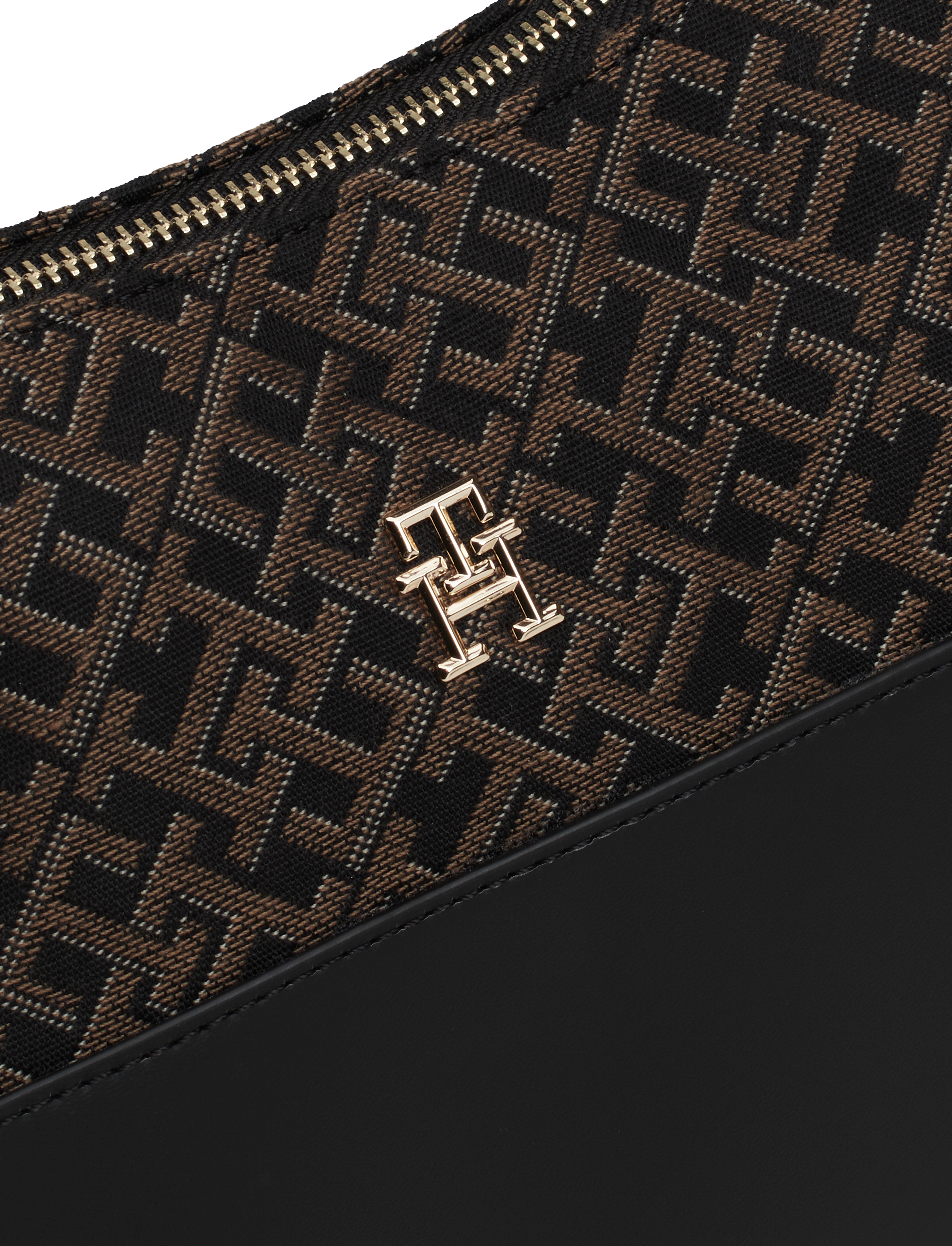 Tommy Hilfiger - TH JACQUARD SHOULDER BAG - black - 4