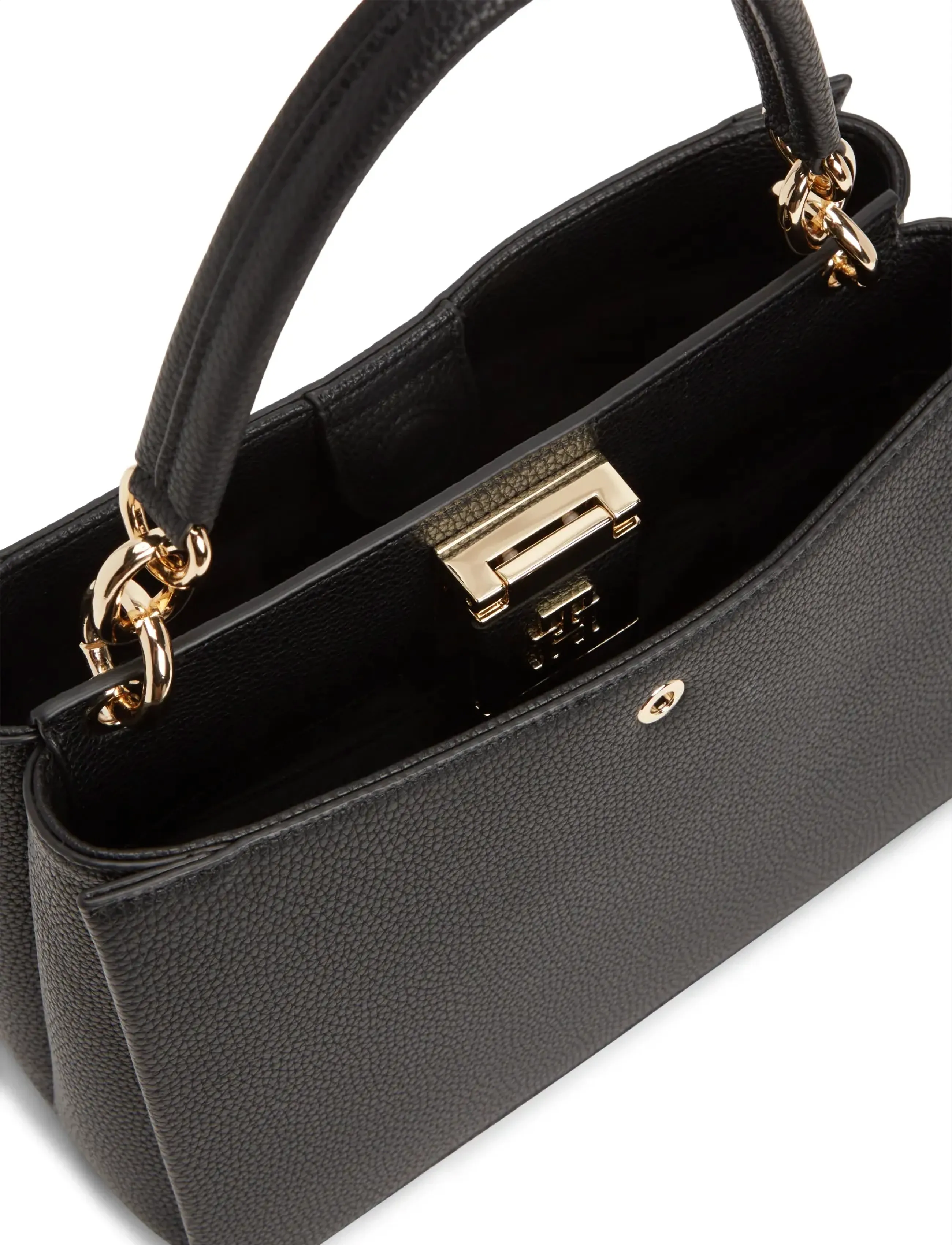 Tommy Hilfiger - TH HER MED SATCHEL - handtaschen - black - 3