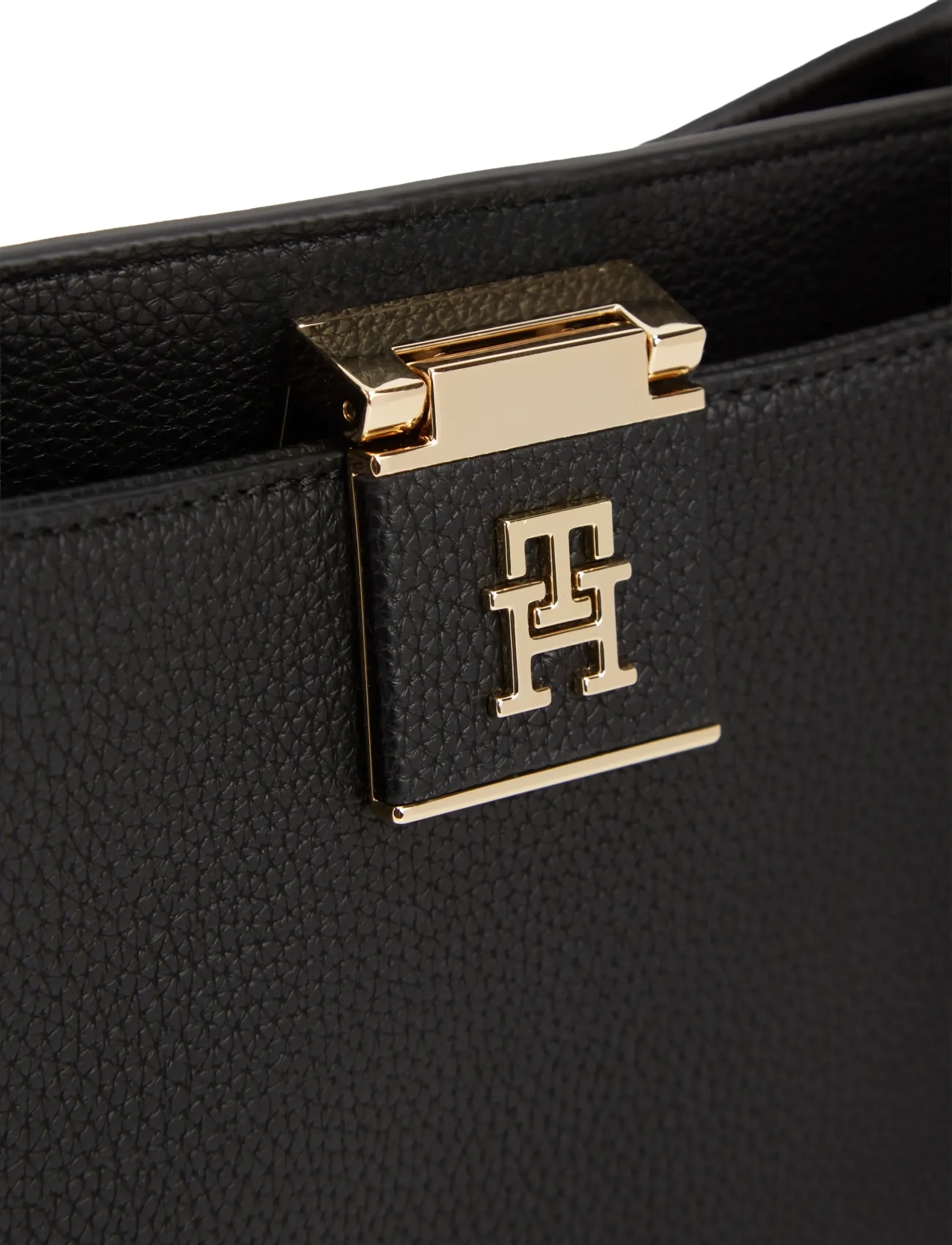Tommy Hilfiger - TH HER MED SATCHEL - handtaschen - black - 4