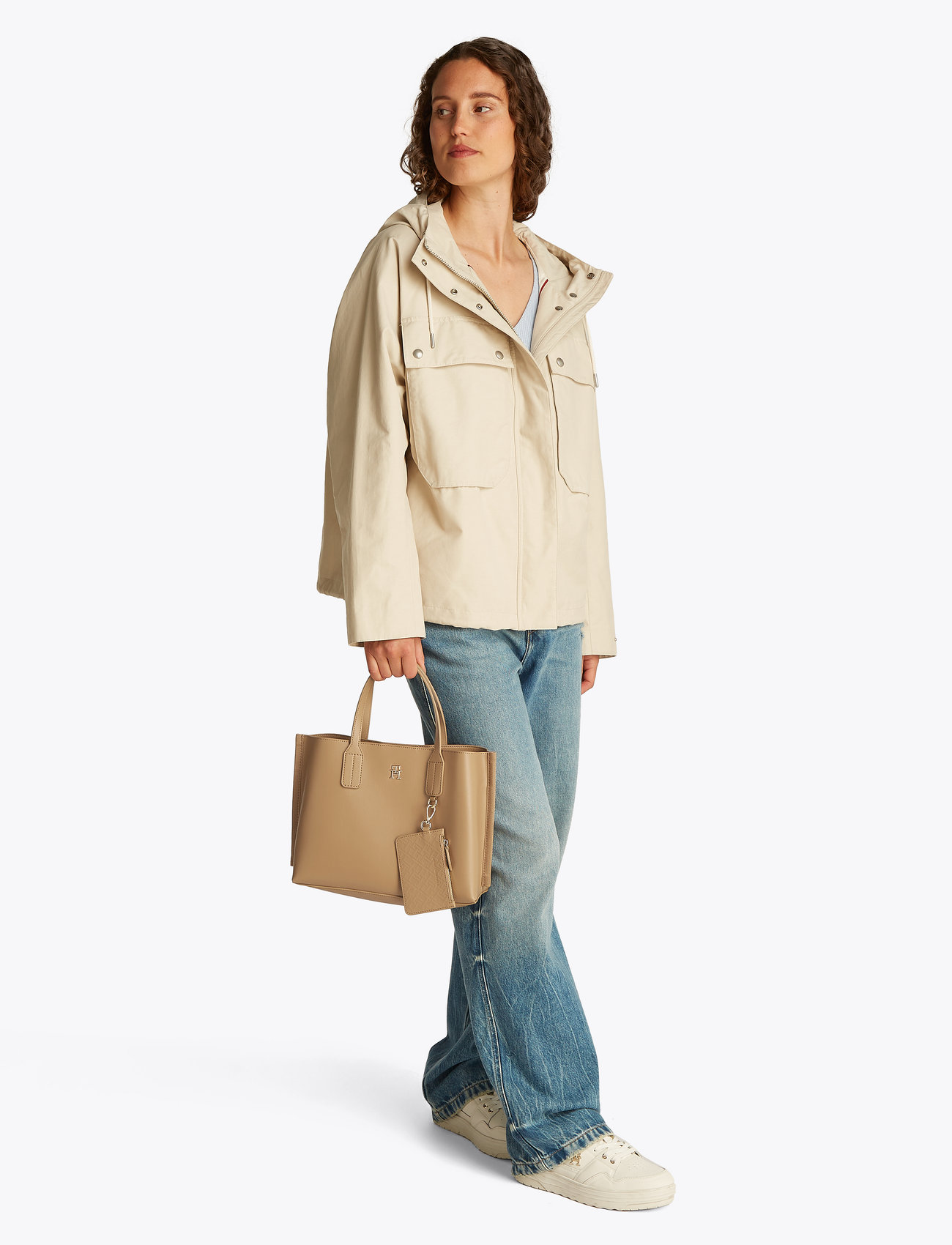 Tommy Hilfiger - TH DISTINCT MINI TOTE - shopperki - safari canvas - 0