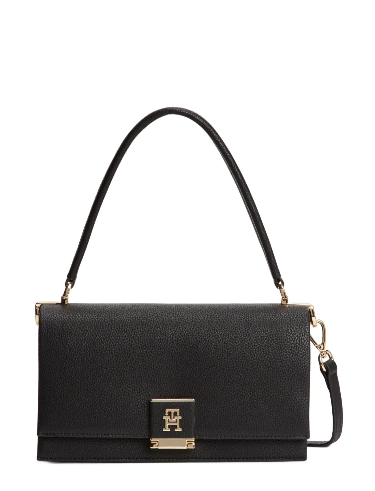 Tommy Hilfiger TH HER MED CROSSOVER - Umhängetaschen - BLACK / black