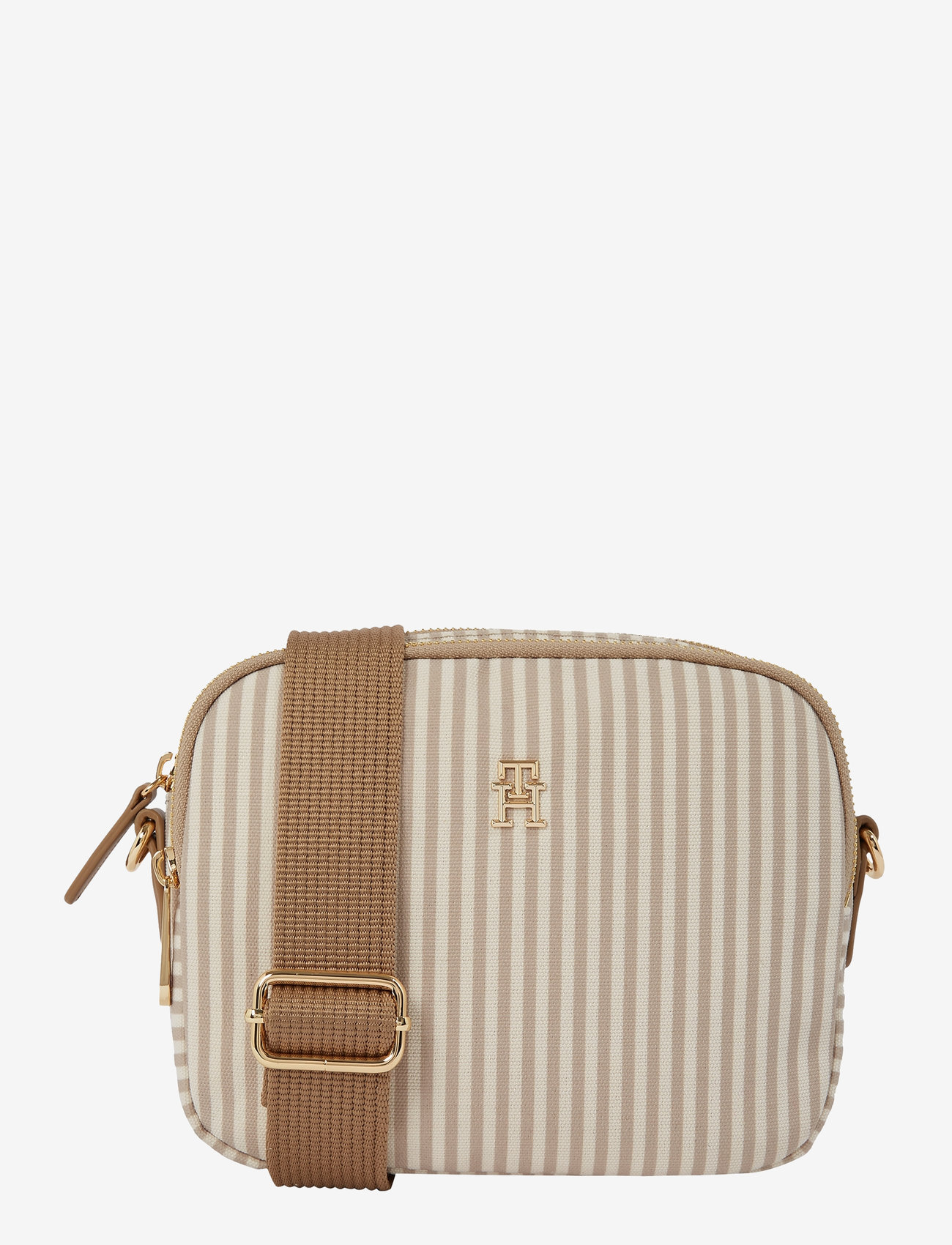 Tommy Hilfiger - POPPY SUMMER CAMERA BAG - crossbody bags - safari canvas stripe - 0