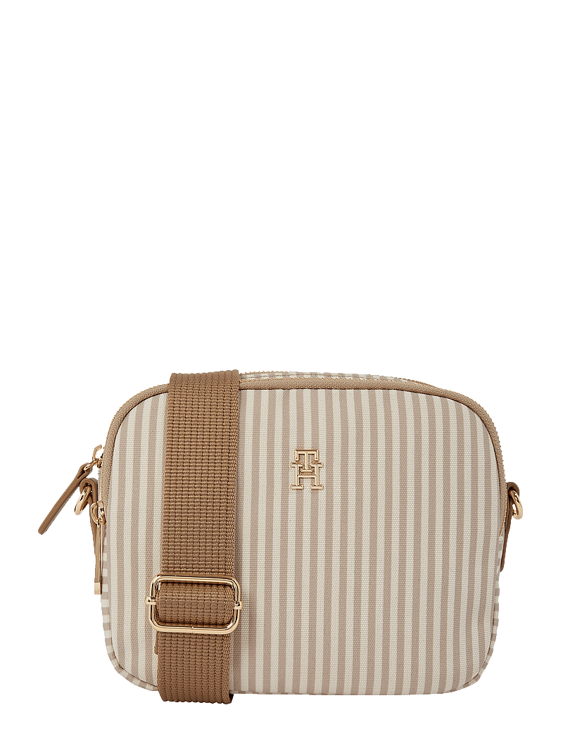 Tommy Hilfiger - POPPY SUMMER CAMERA BAG - crossbody bags - safari canvas stripe - 0