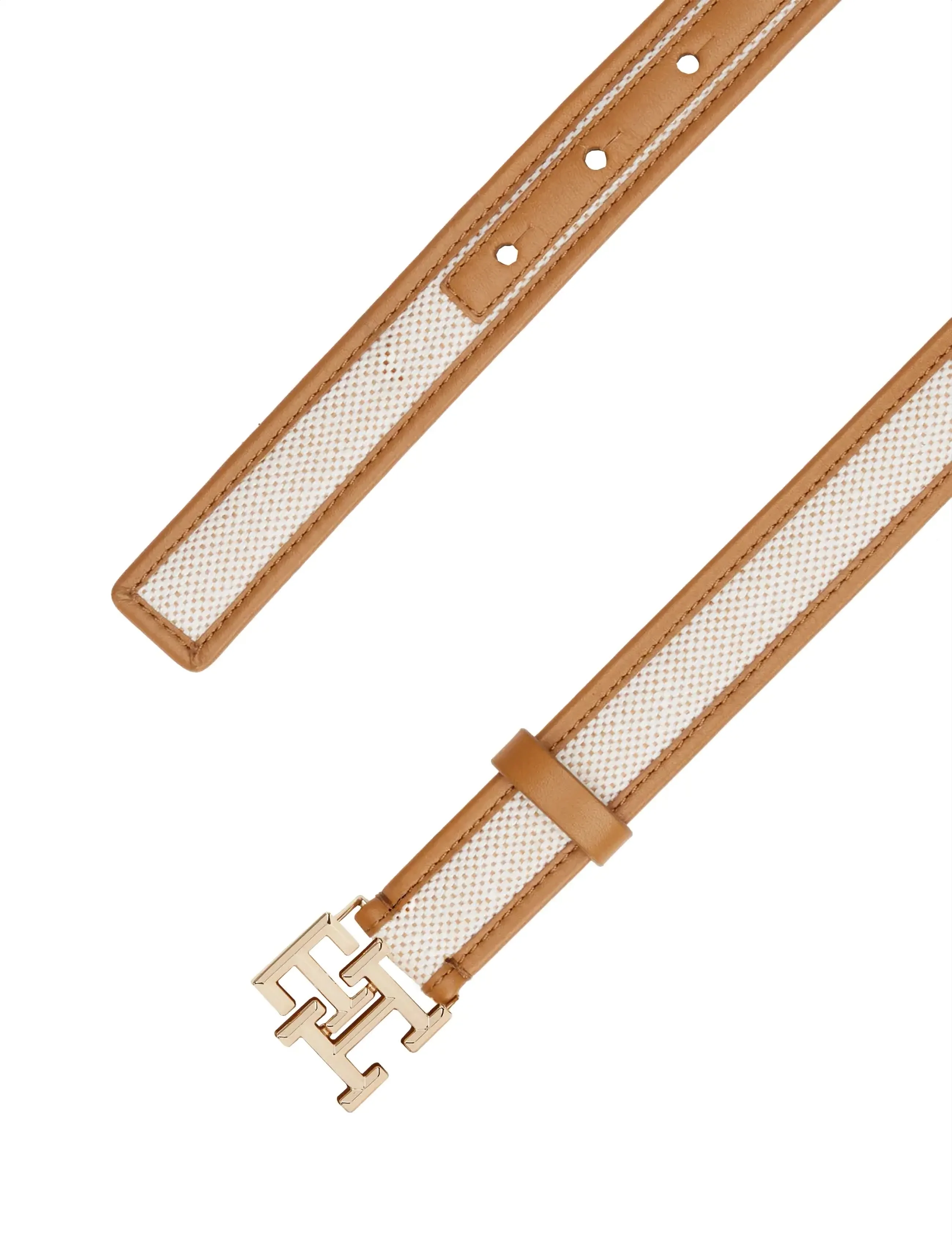 Tommy Hilfiger - TH LOGO 2.5 CANVAS - leather belts - cognac - 3