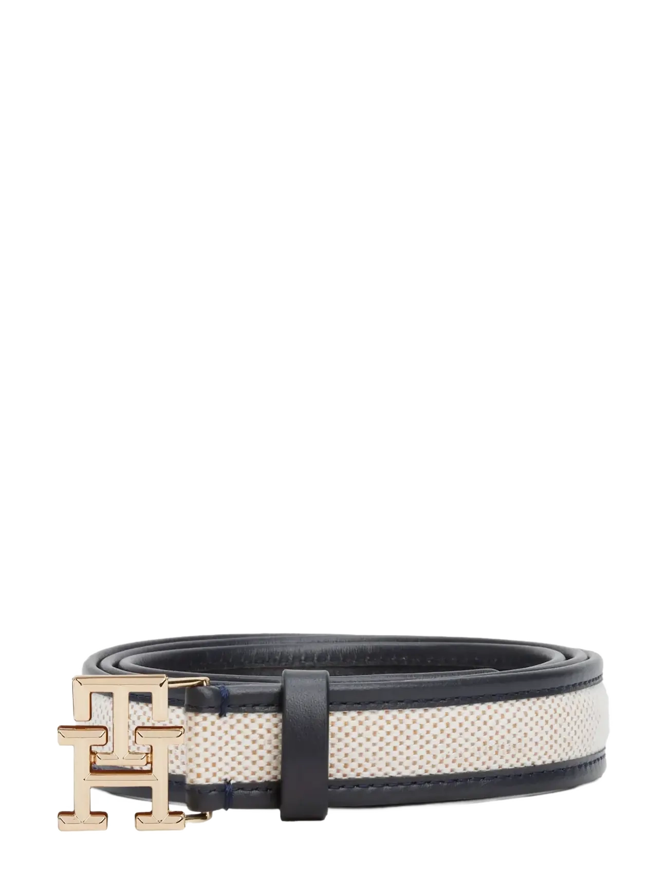 Tommy Hilfiger - TH LOGO 2.5 CANVAS - læderbælter - space blue - 1