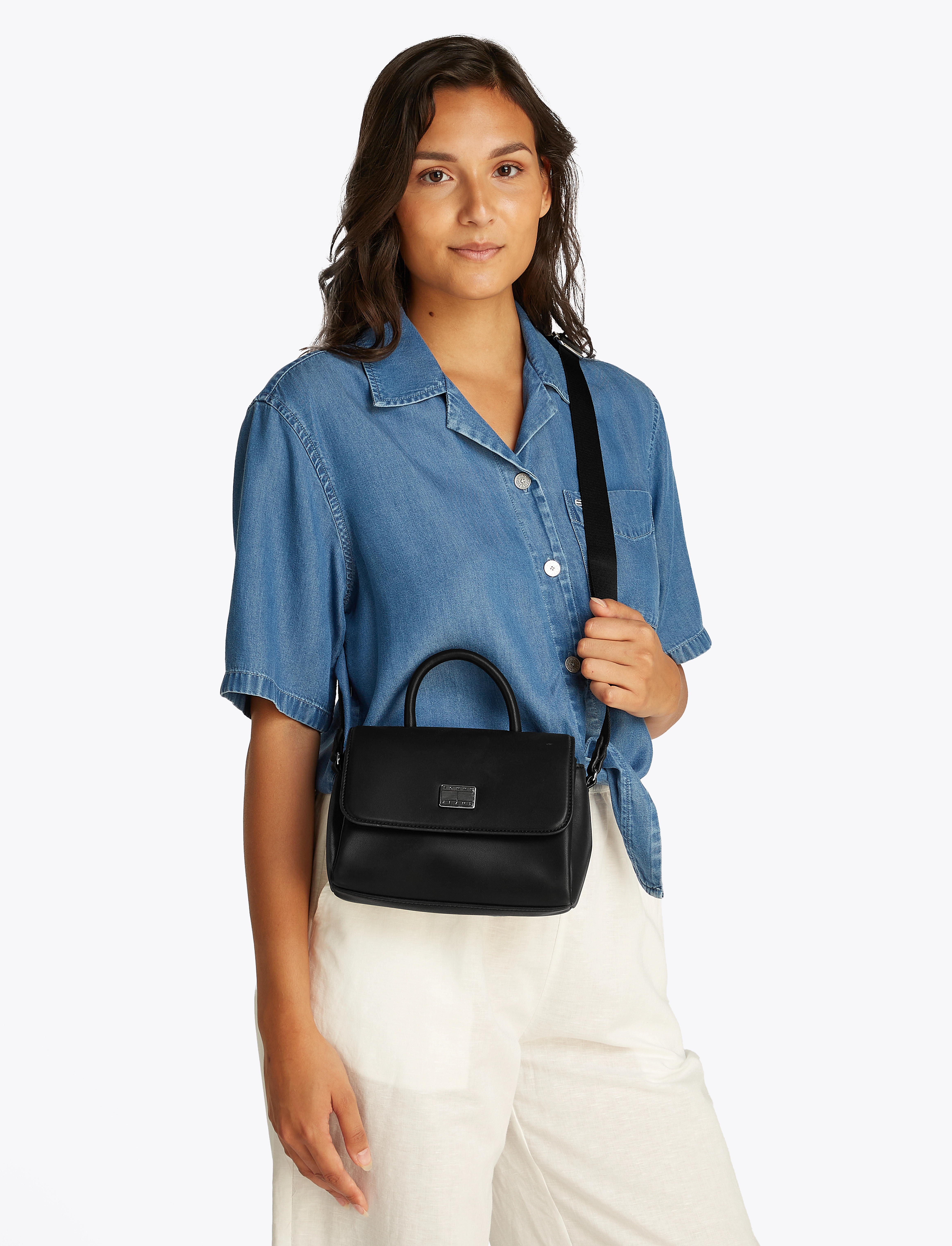 Tommy Hilfiger TJW AMERICAN COOL FLAP CROSSOVER - Tommy Hilfiger - BLACK / black