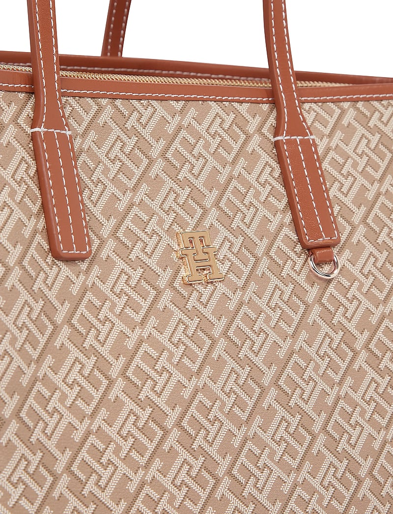 Tommy Hilfiger - TH MONOPLAY LEATHER TOTE - shoppere - sandalwood - 3