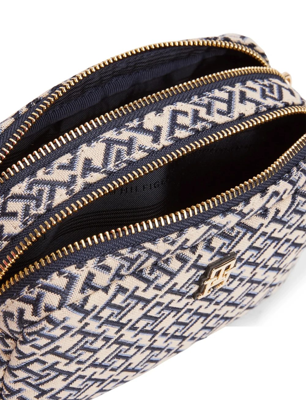 Tommy Hilfiger - TH JACQUARD CAMERA BAG - umhängetaschen - space blue - 2