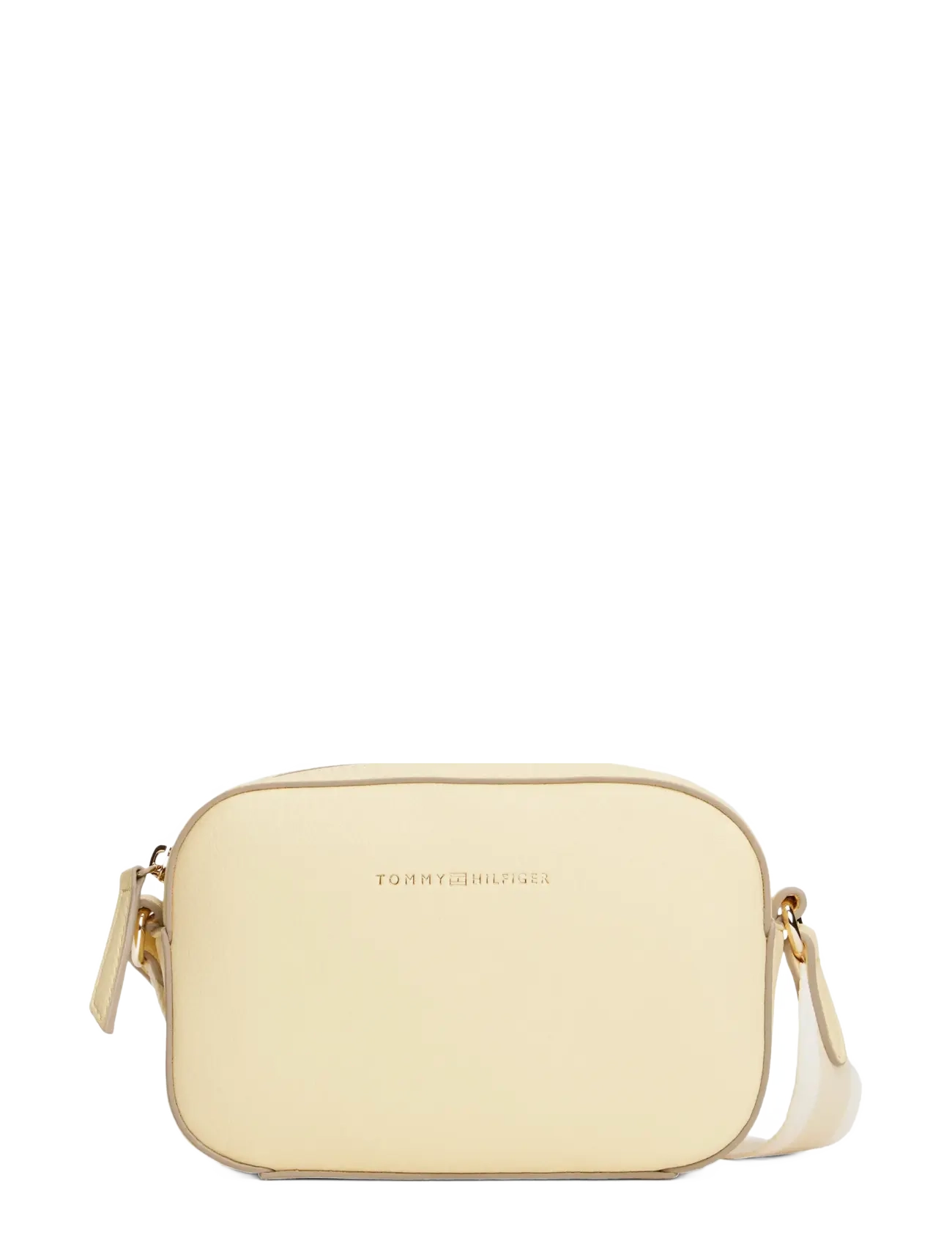 Tommy Hilfiger TH LOGOTAPE CAMERA BAG - Tasker - FROZEN CUSTARD / cream