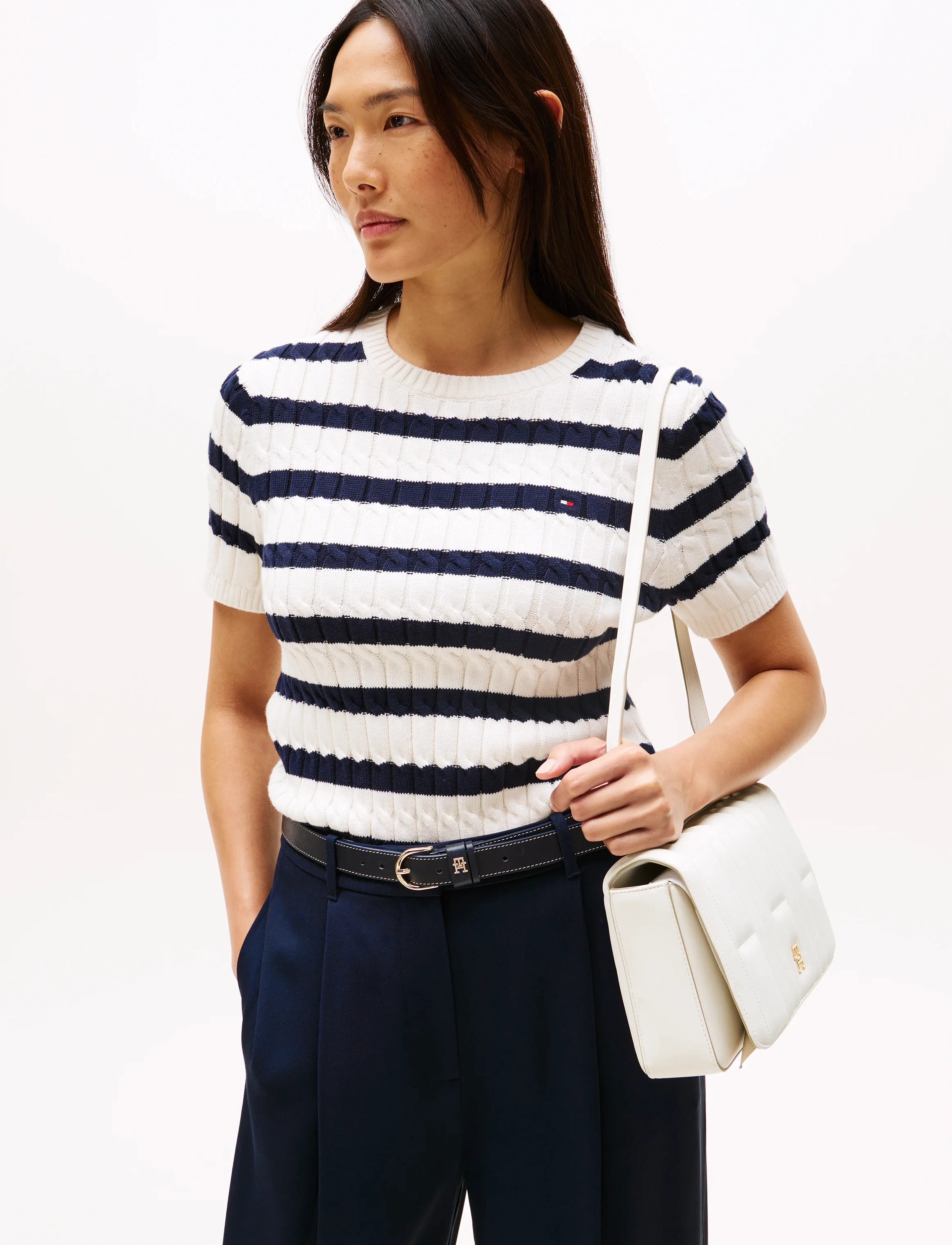 Tommy Hilfiger Th Feminine Conv Crossover, One Size, Bags, Weiß - Crossbody Frauen