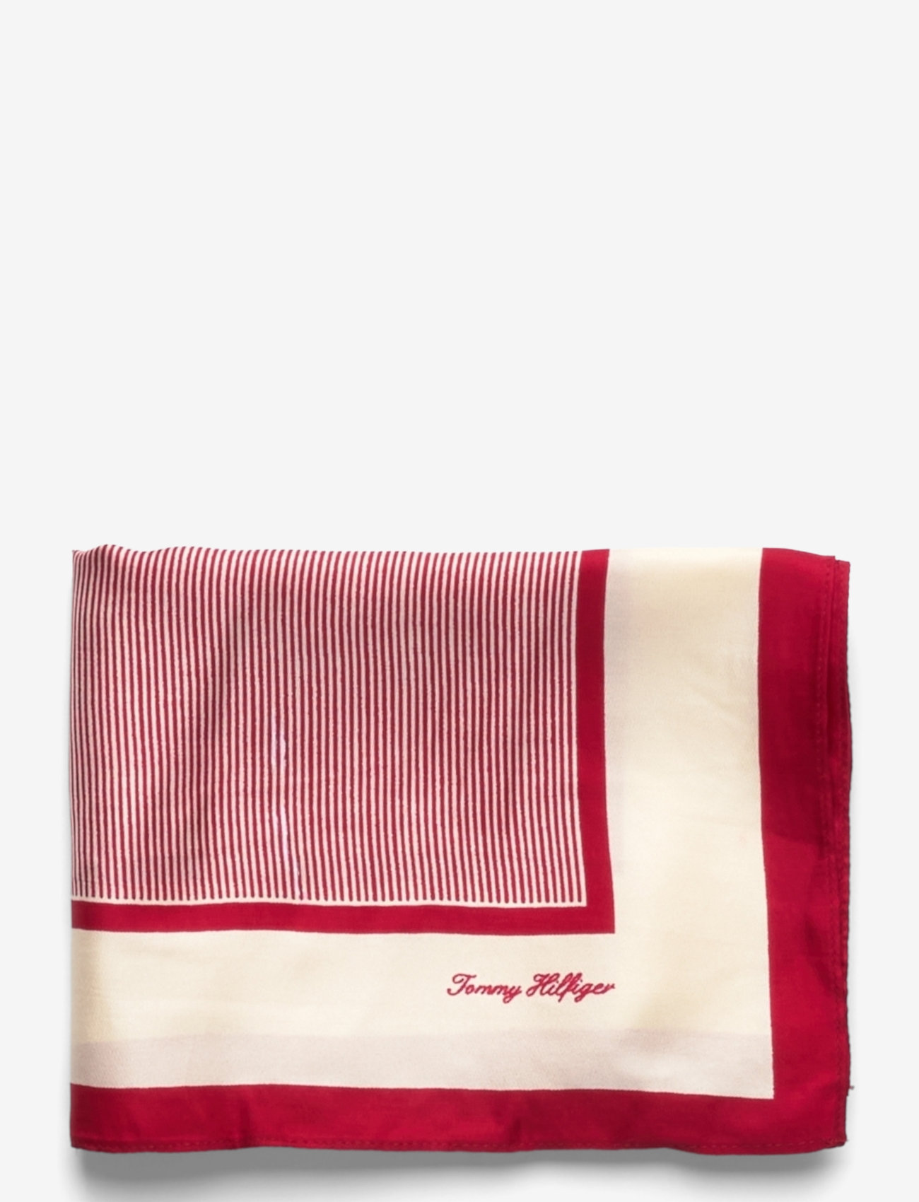 Tommy Hilfiger - TH ELEVATED FLAG SILK SQUARE - ithica classic medium red - 1