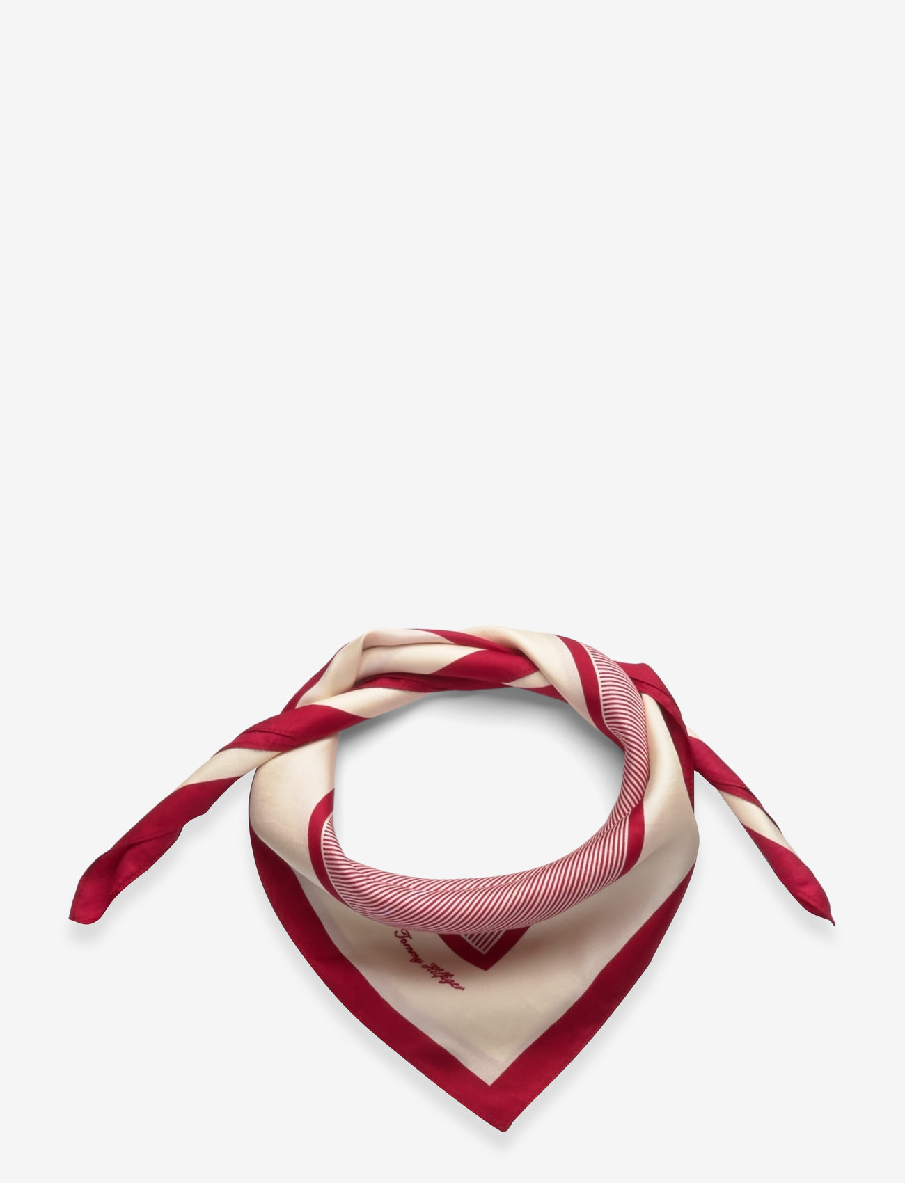 Tommy Hilfiger - TH ELEVATED FLAG SILK SQUARE - ithica classic medium red - 2