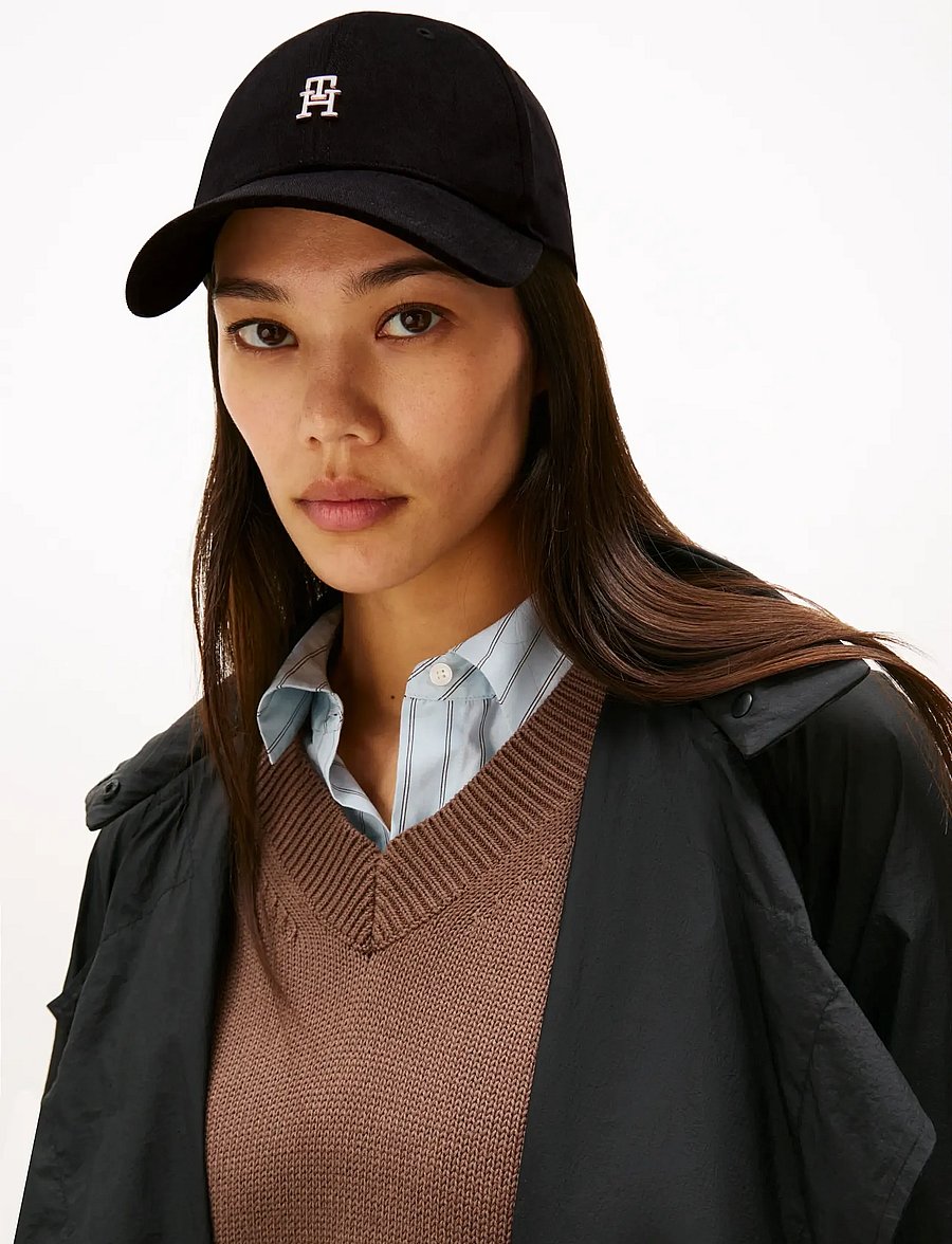 Tommy Hilfiger - TH ELEVATED CHIC CAP - kappen - black - 0