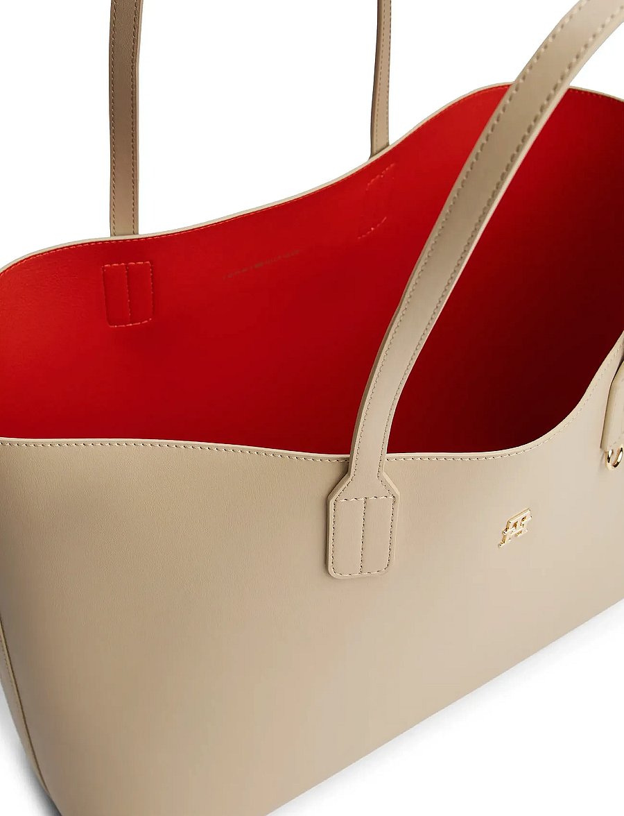 Tommy Hilfiger - TH ICON TOTE - shoppingväskor - sandalwood - 3