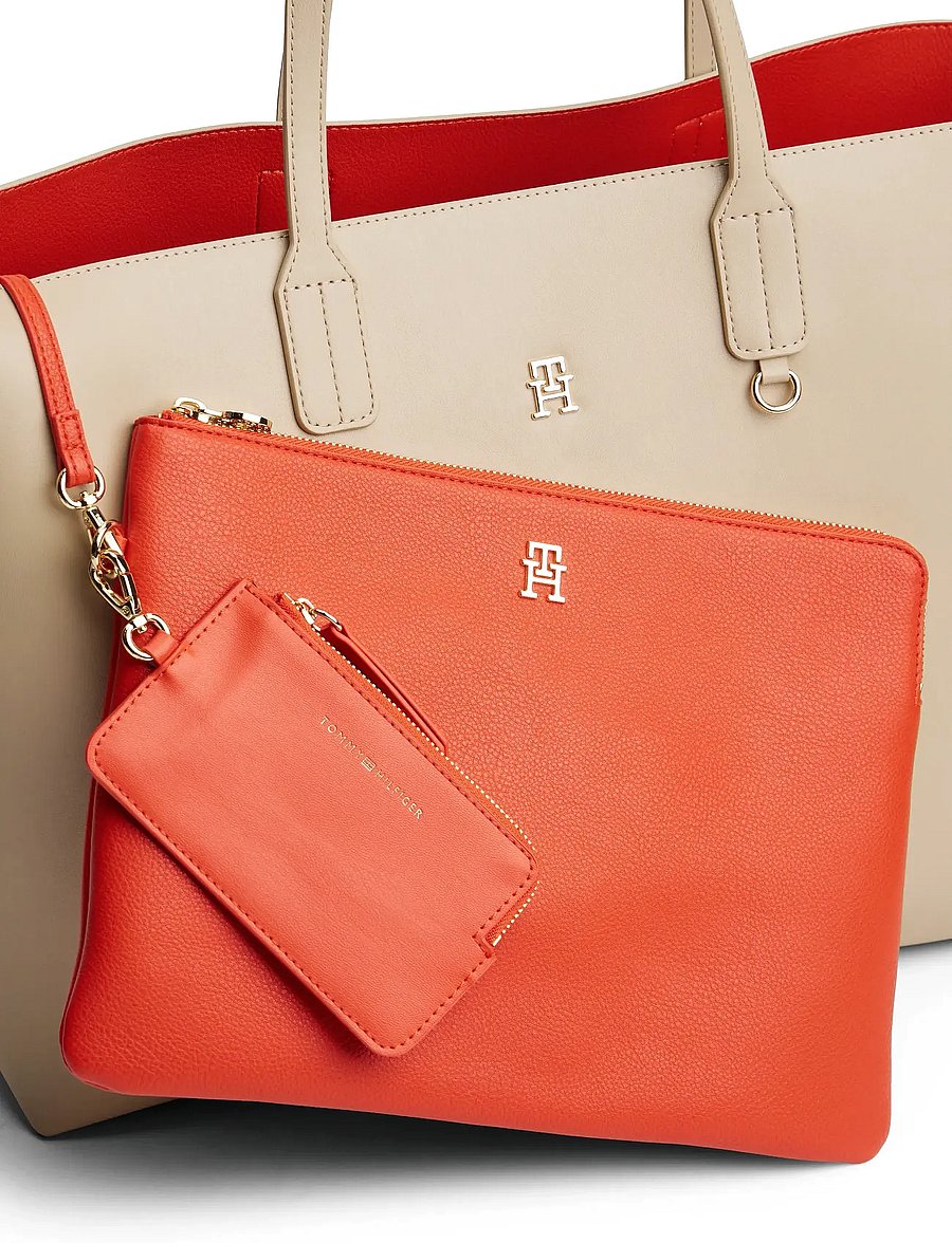 Tommy Hilfiger - TH ICON TOTE - shoppingväskor - sandalwood - 4