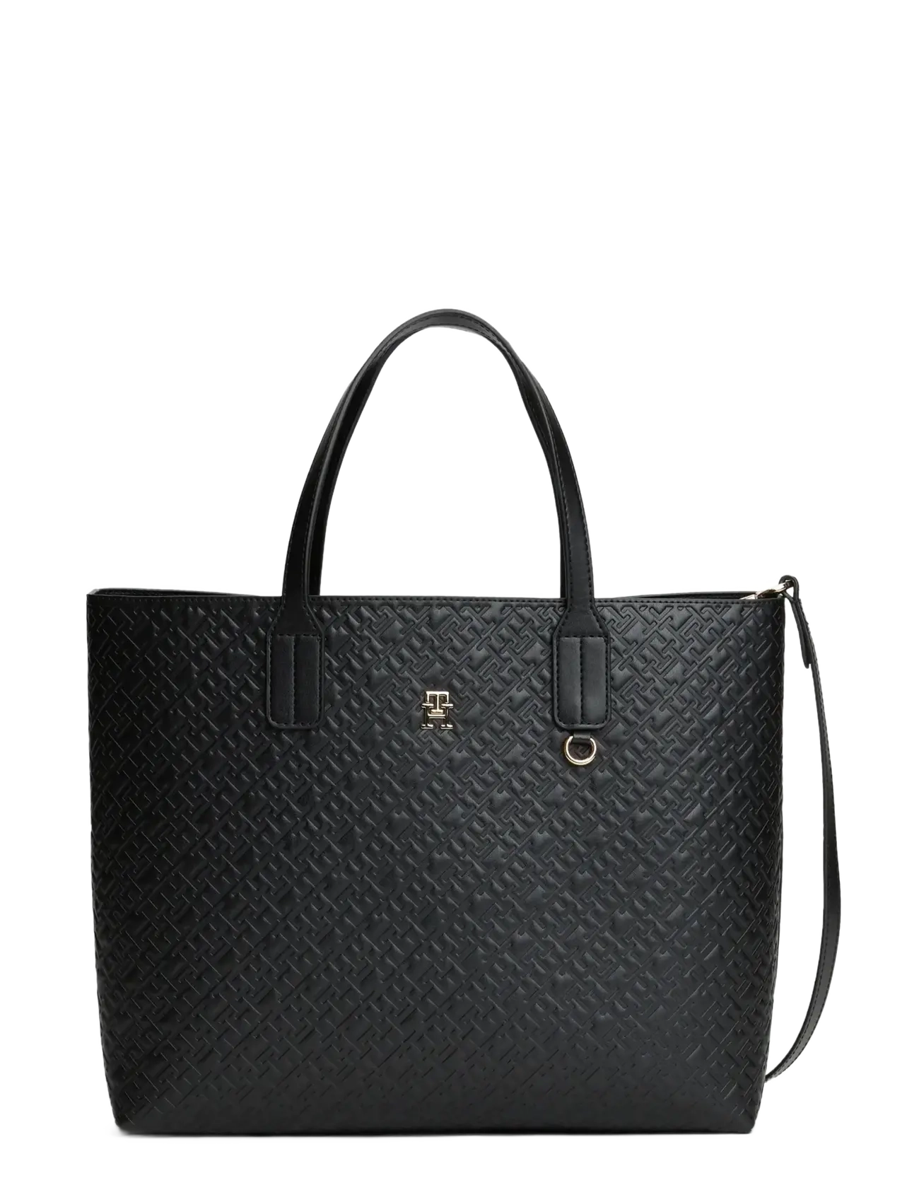 Tommy Hilfiger TH ICON SATCHEL MONO - Tommy Hilfiger - BLACK / black