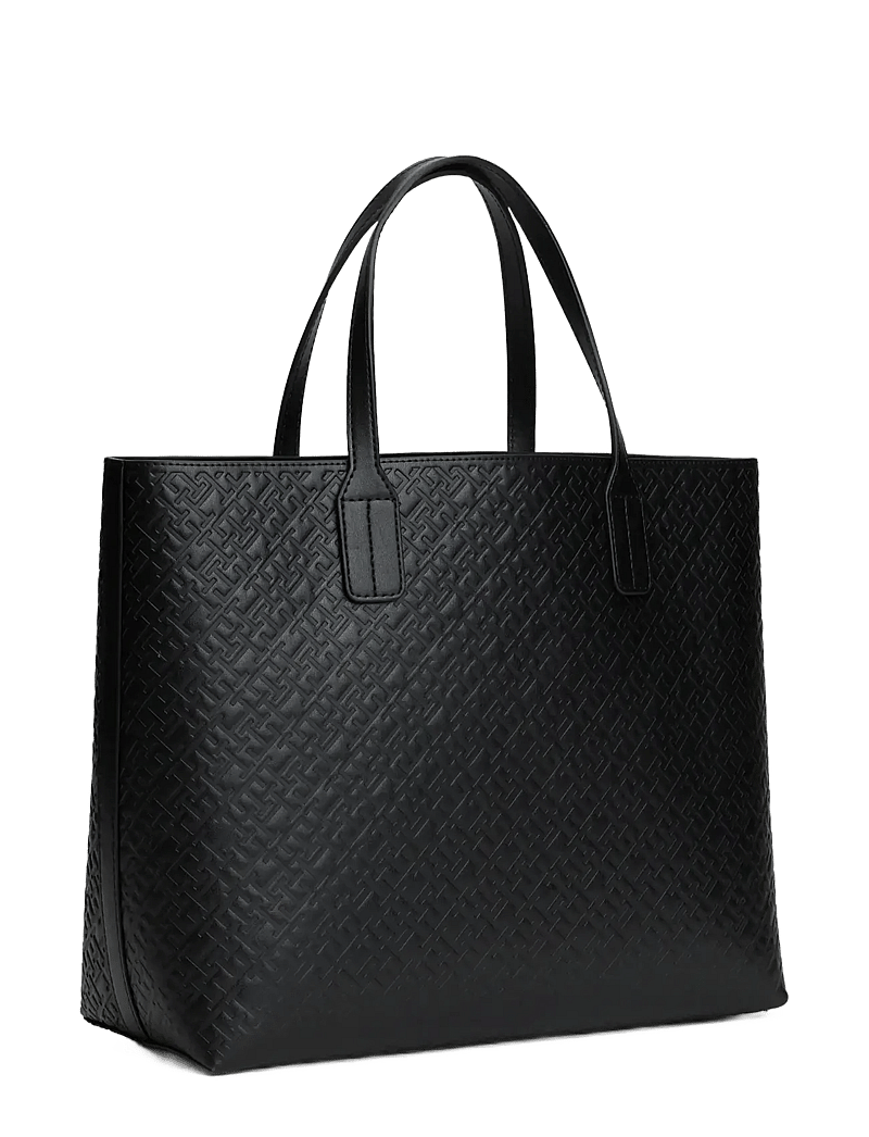 Tommy Hilfiger - TH ICON SATCHEL MONO - tote bags - black - 2