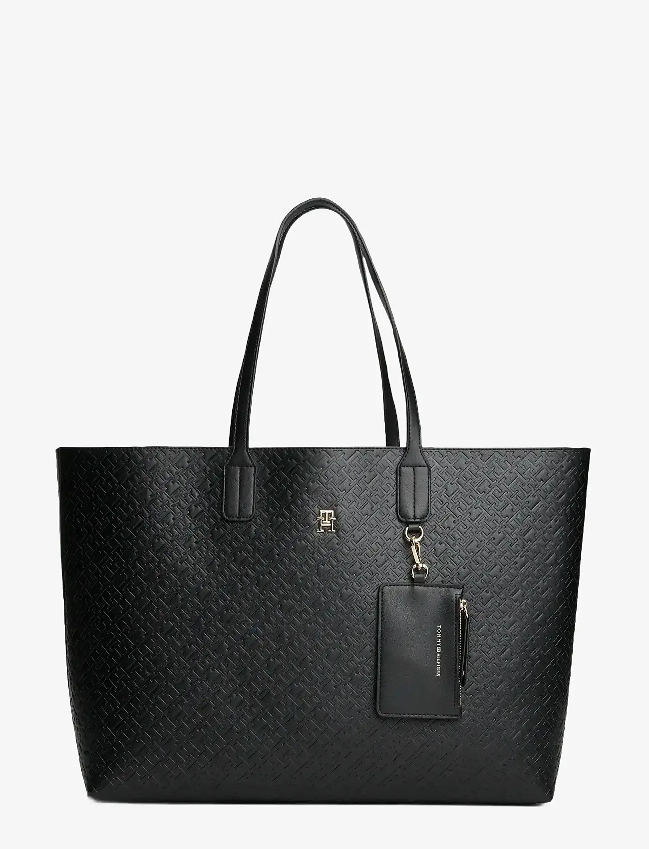 Tommy Hilfiger - TH ICON TOTE MONO - shoppers - black - 1