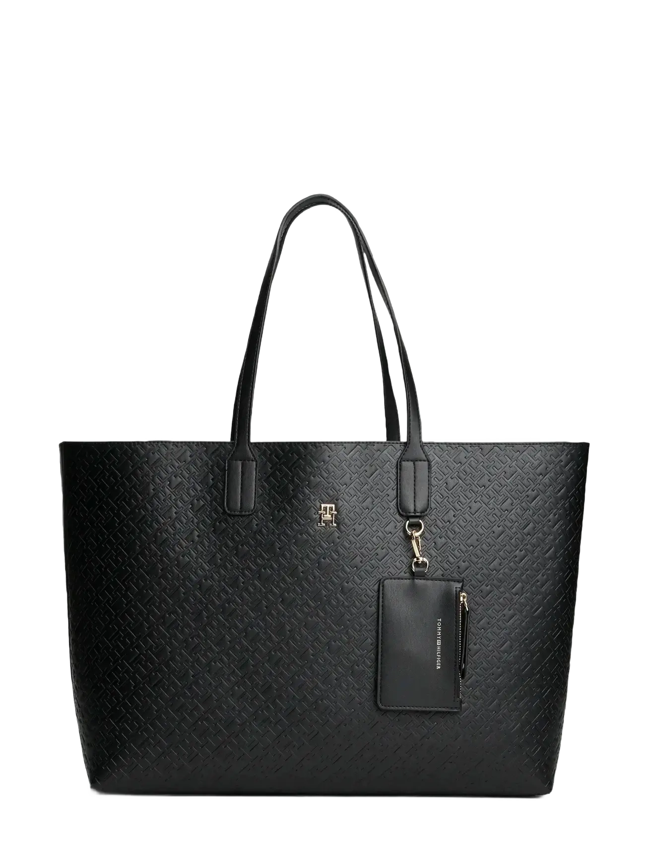 Tommy Hilfiger TH ICON TOTE MONO - Nyheder - BLACK / black